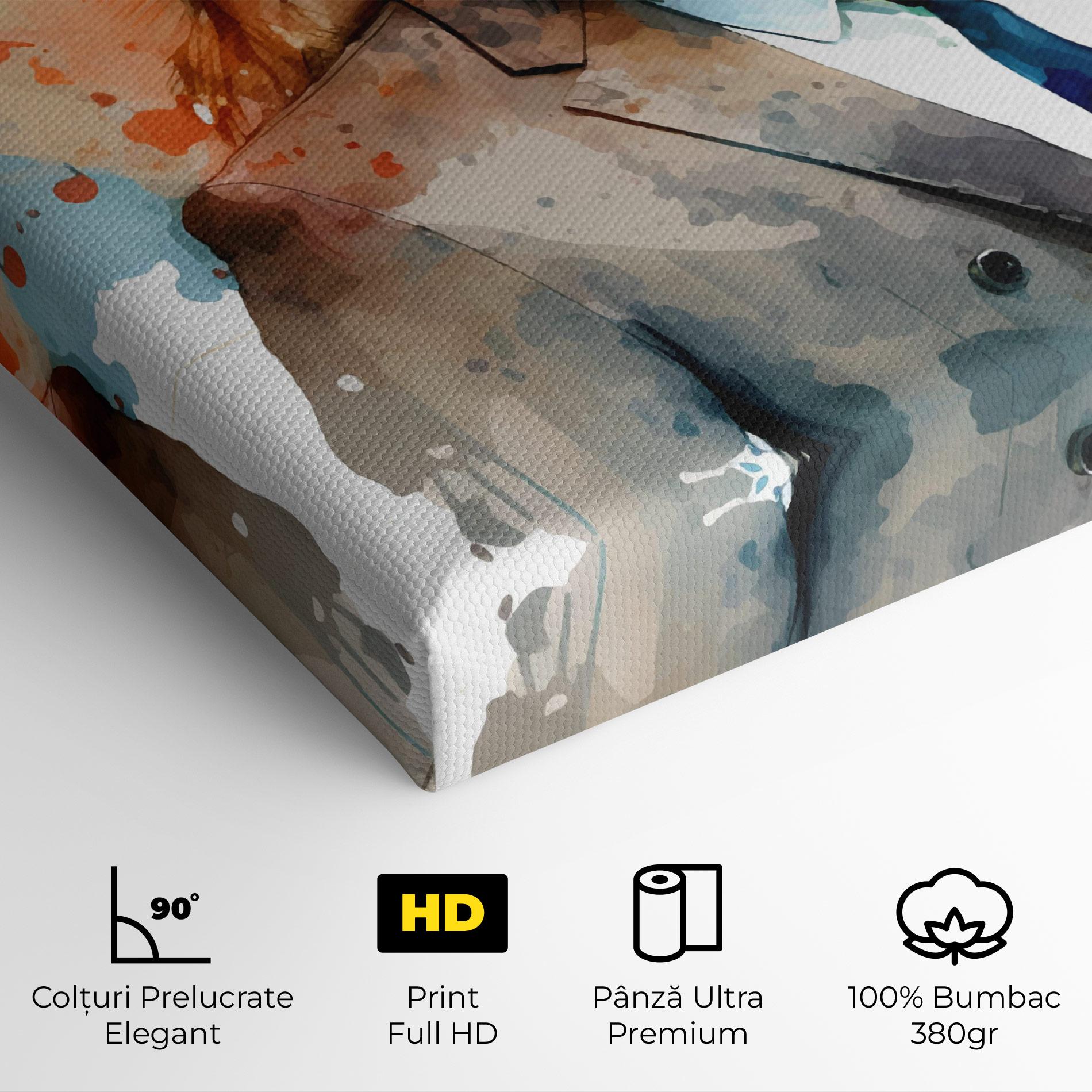 Tablou Canvas Brown Suit Lion mockup 4