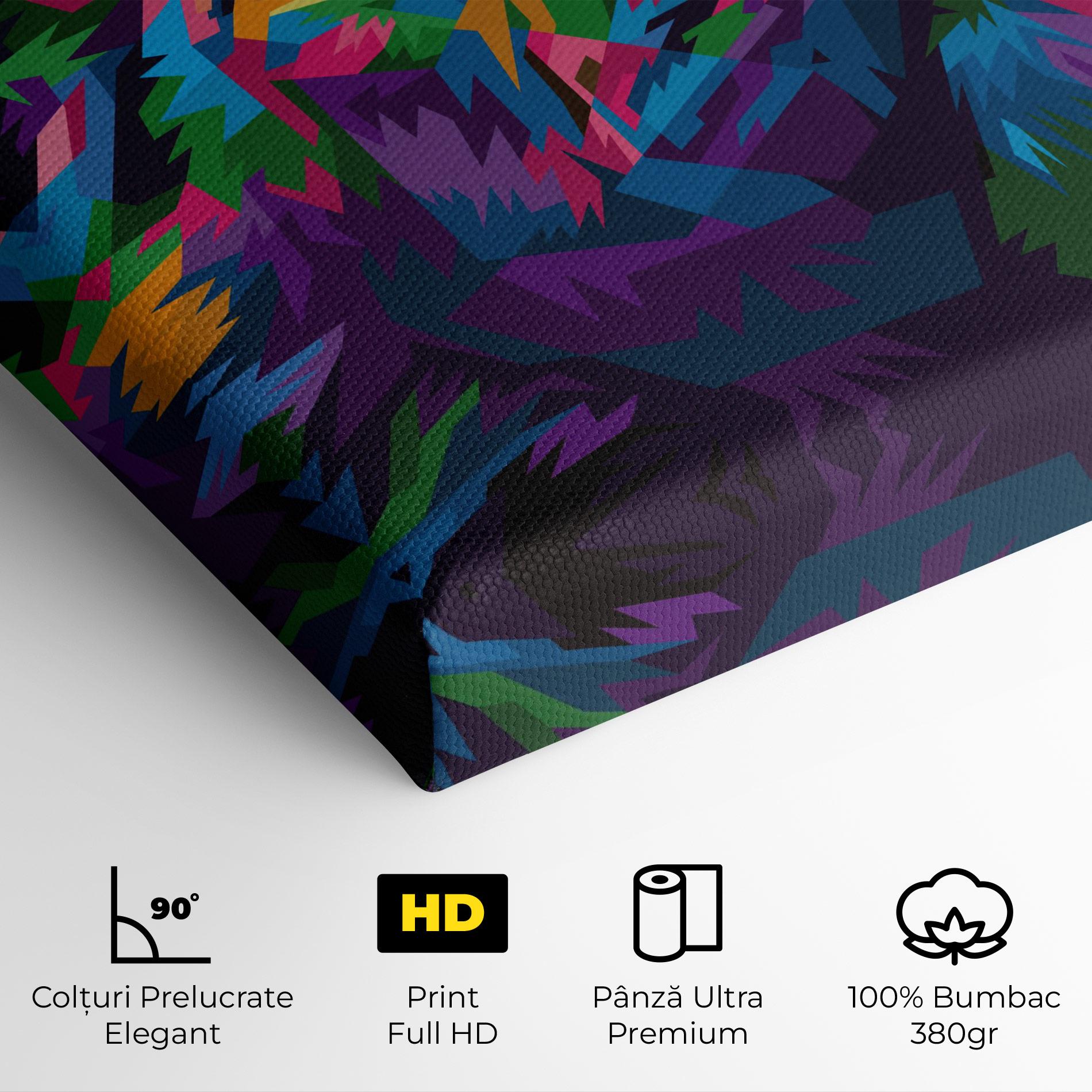 Tablou Canvas Cute Color Lion mockup 4