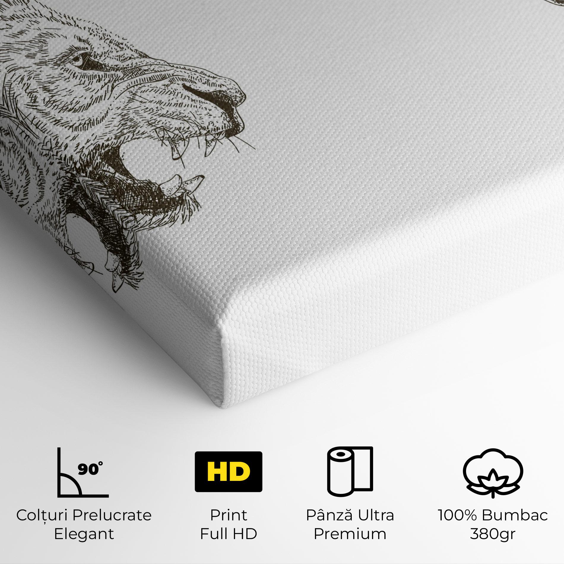 Tablou Canvas Lion For Text mockup 4
