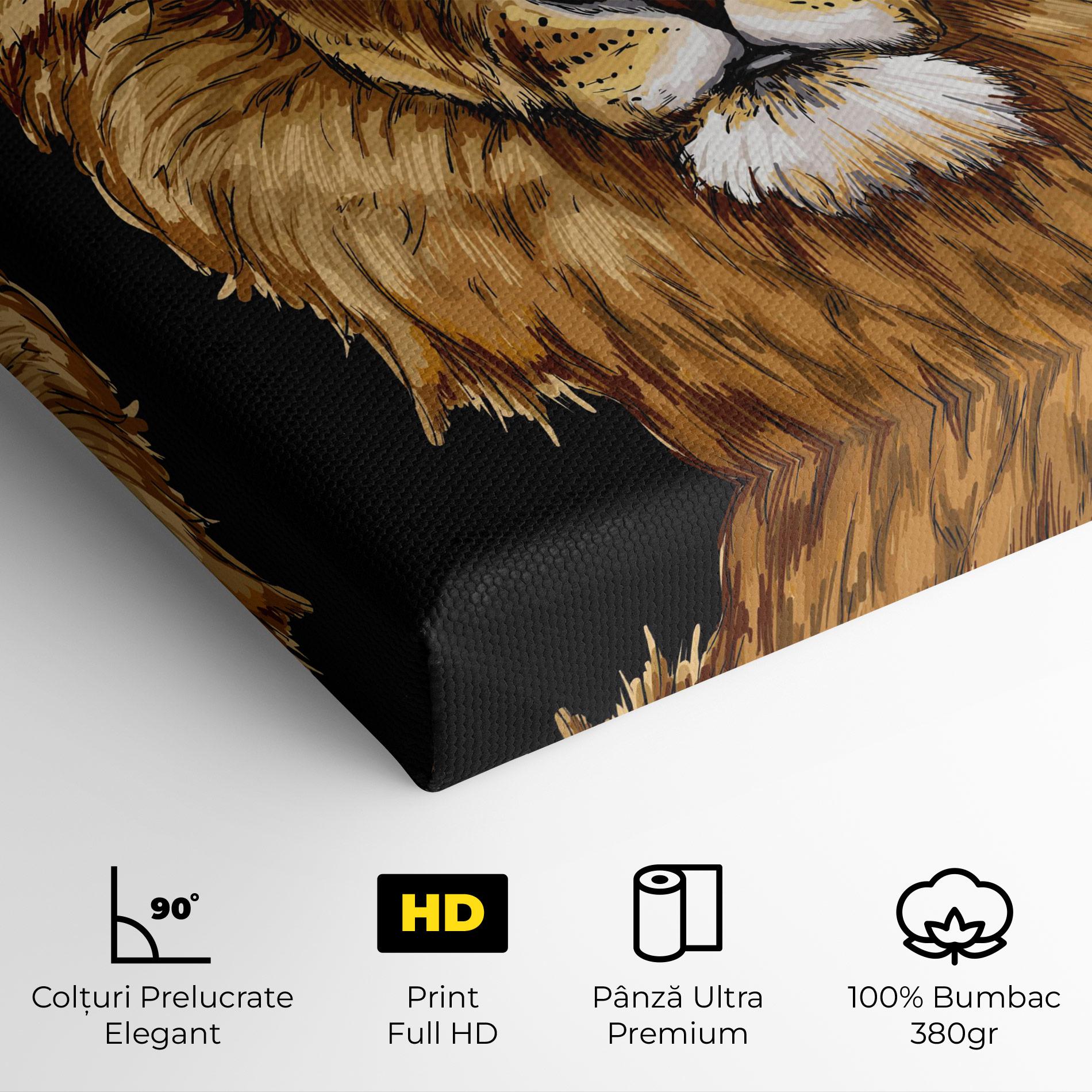 Tablou Canvas Lion Head mockup 4
