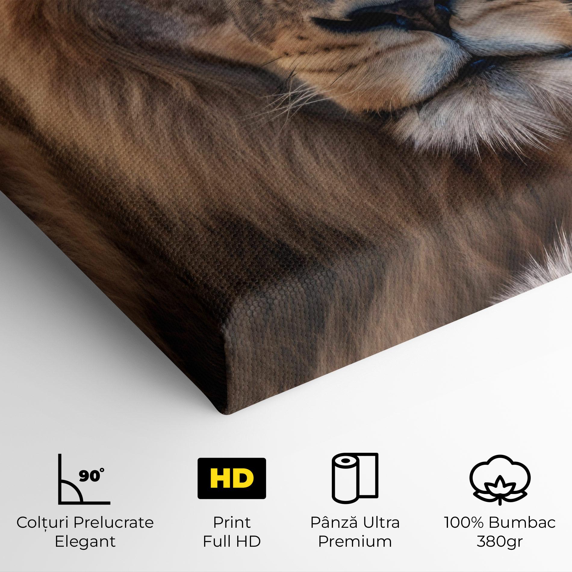 Tablou Canvas Wild Lion View mockup 4
