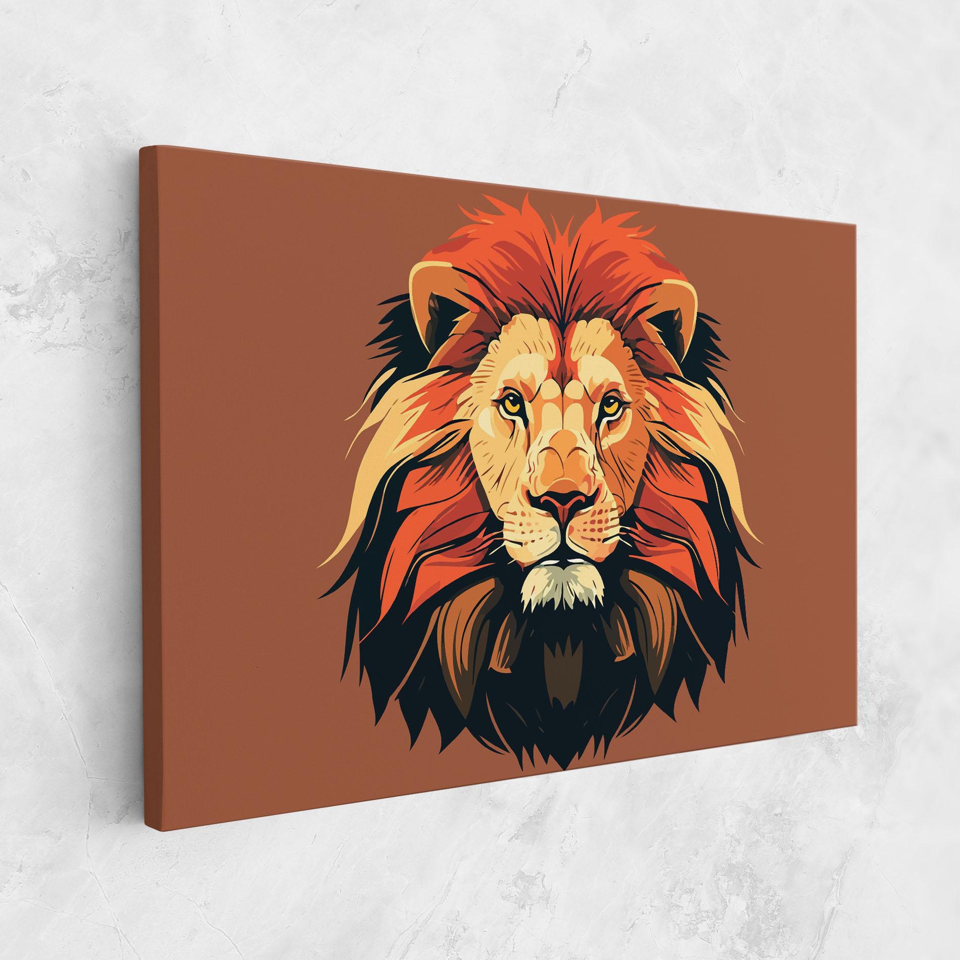 Tablou Canvas African Lion mockup 1