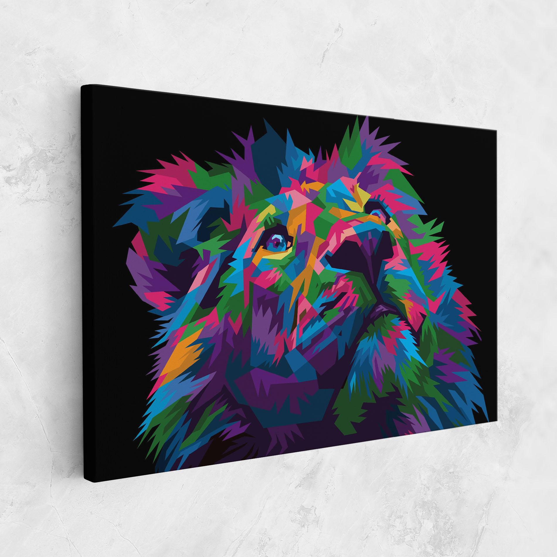 Tablou Canvas Cute Color Lion mockup 1