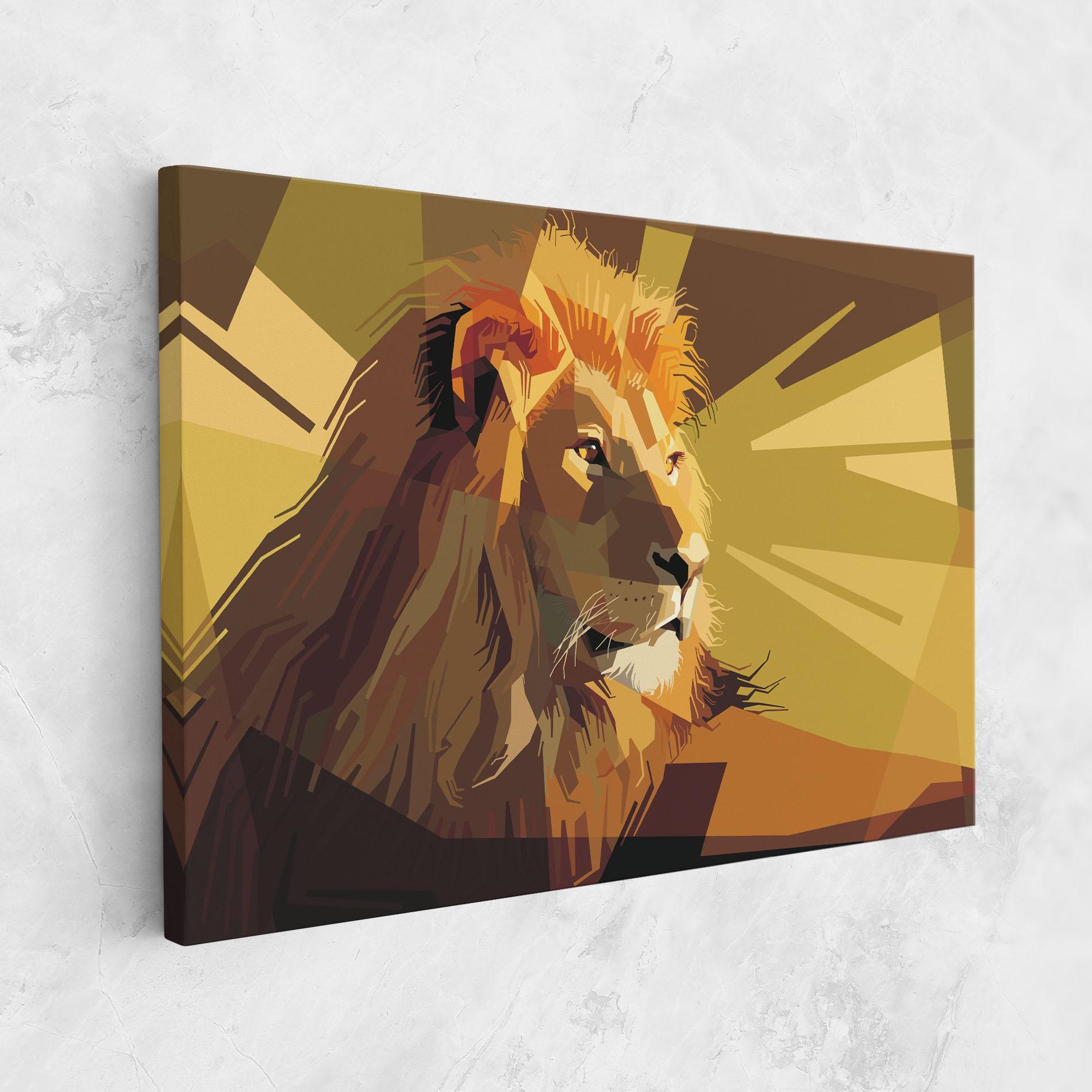 Tablou Canvas Lion Art mockup 1
