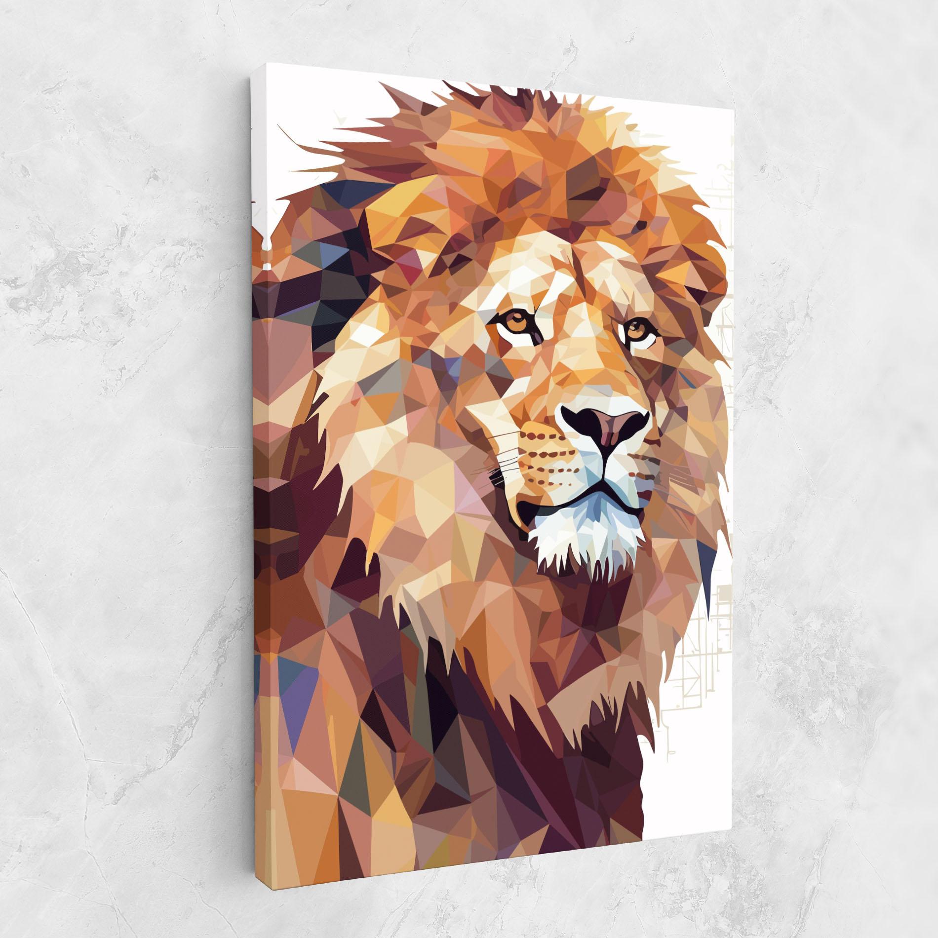 Tablou Canvas Artistic Lion Head mockup 1