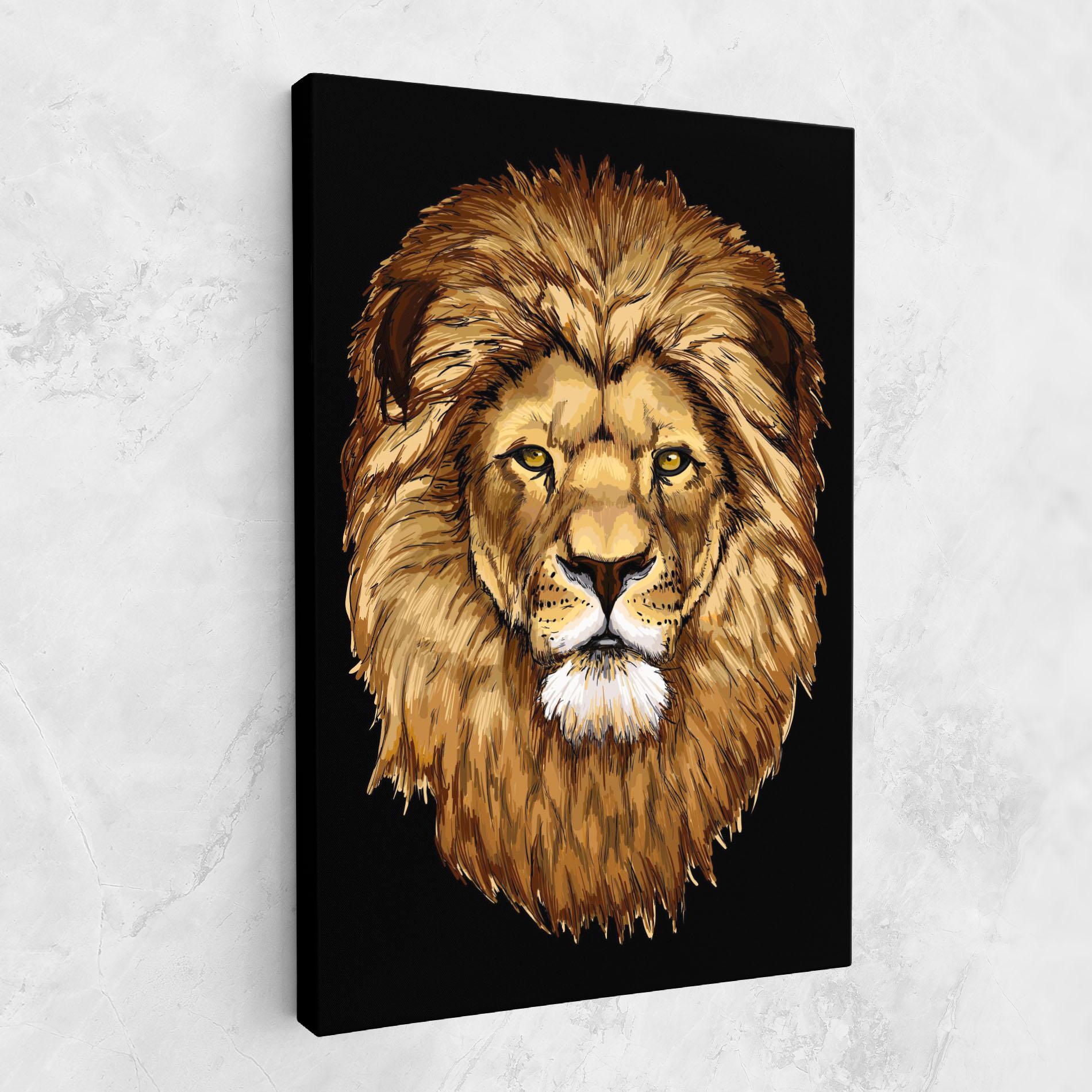 Tablou Canvas Lion Head mockup 1