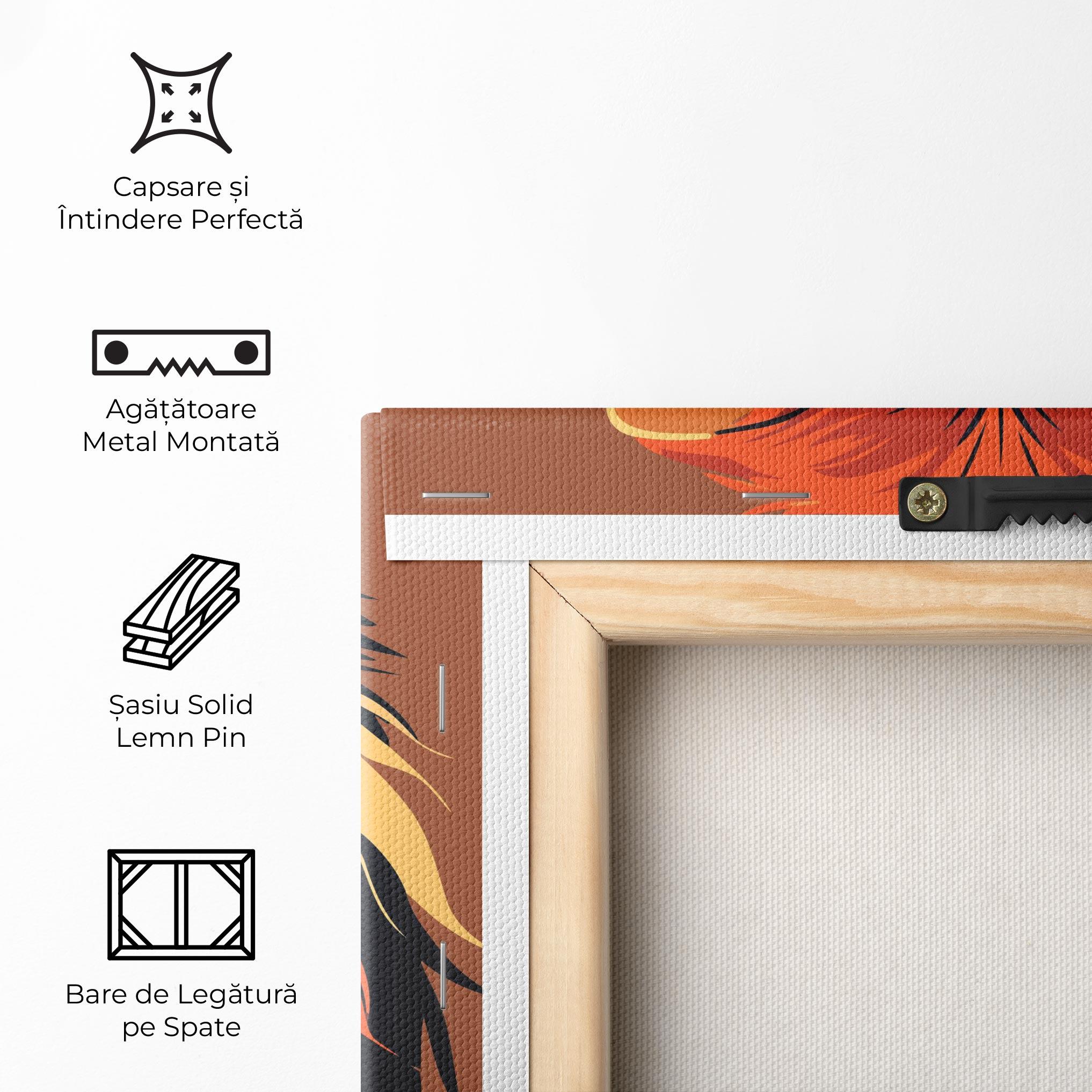 Tablou Canvas African Lion mockup 5