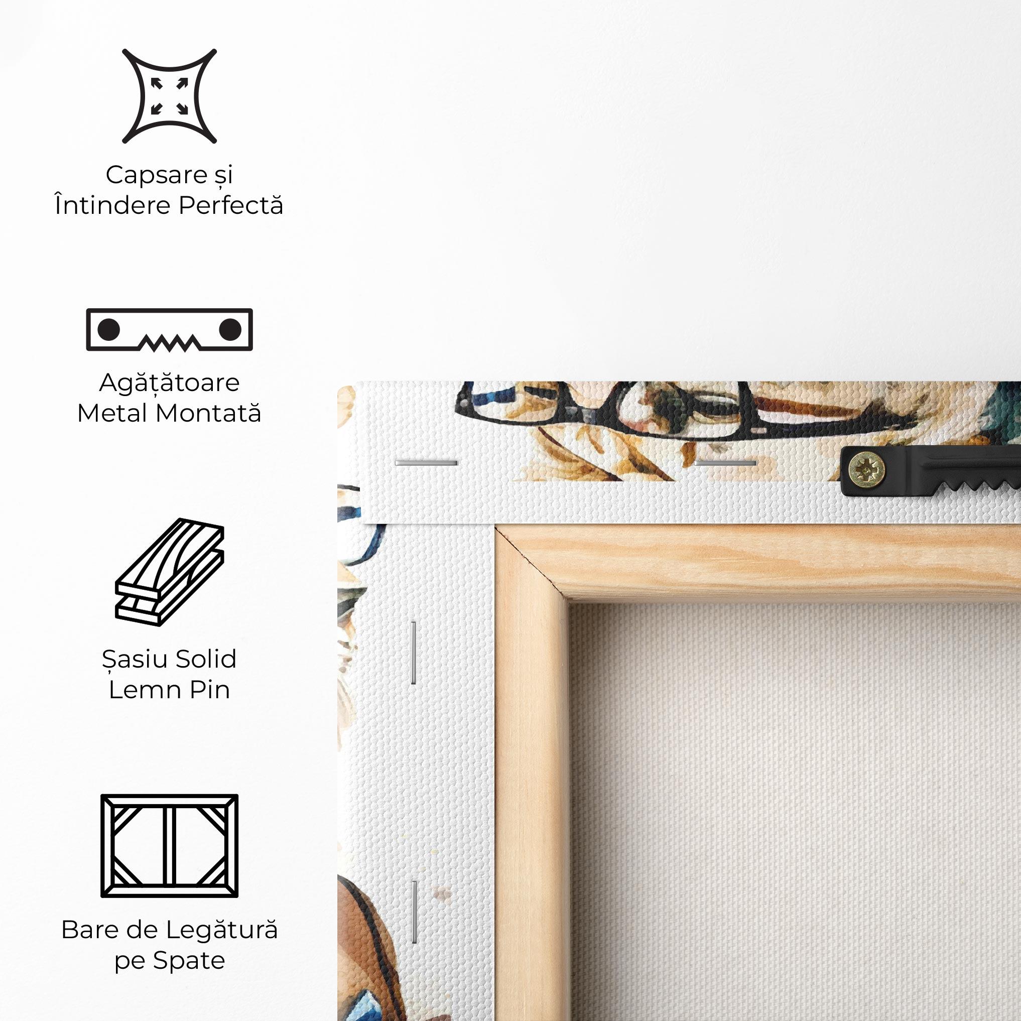 Tablou Canvas Brown Suit Lion mockup 5