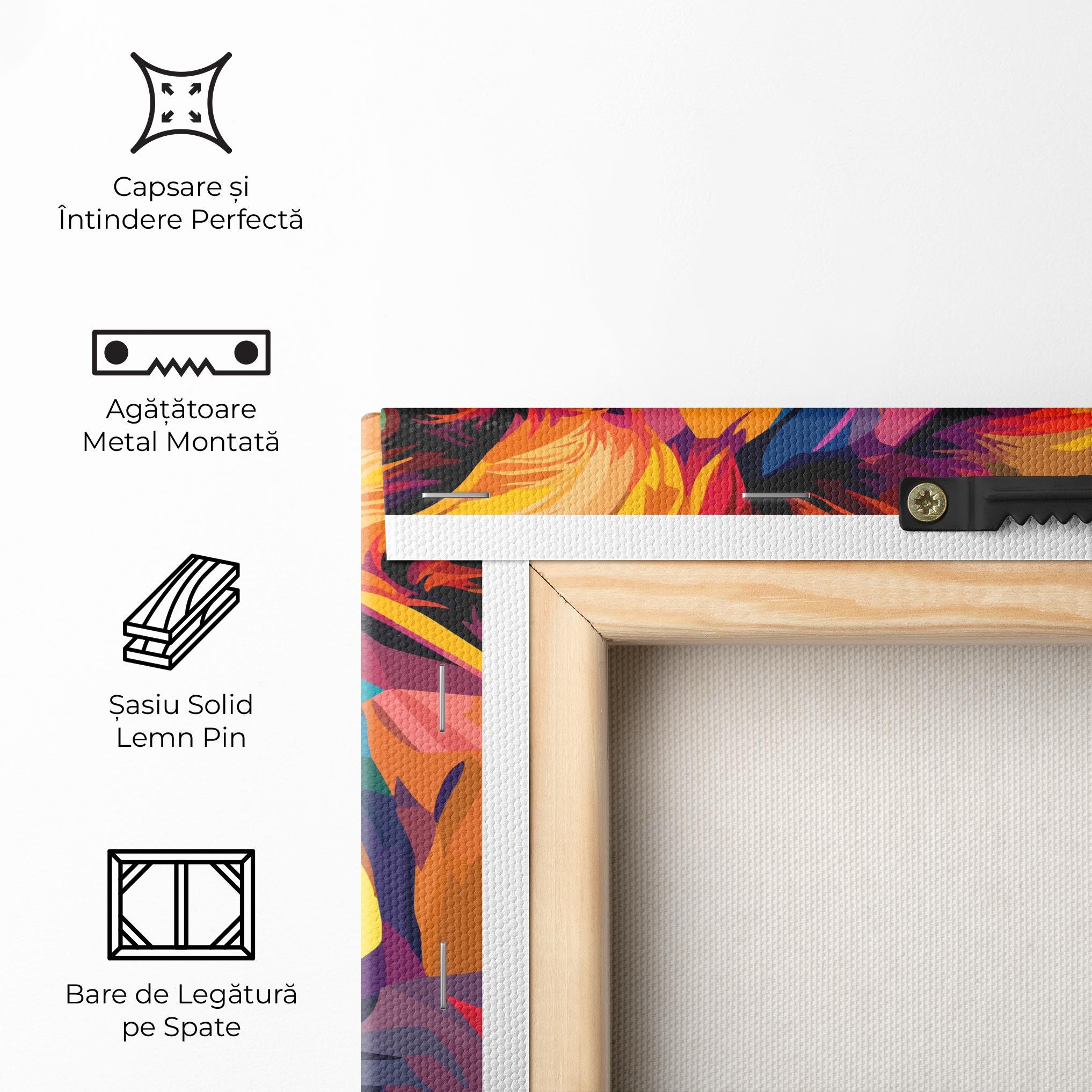 Tablou Canvas Colorful Lion mockup 5