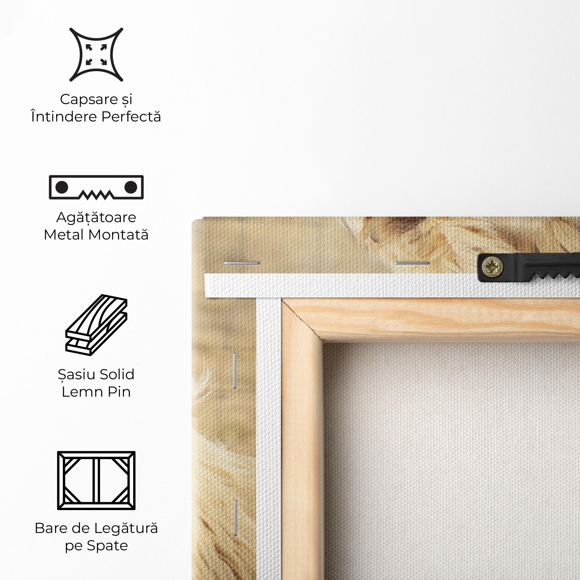 Tablou Canvas White Lion mockup 5