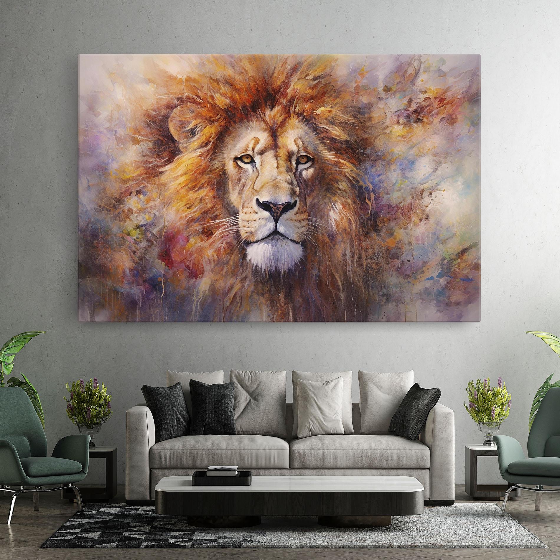 Tablou Canvas Abstract Lion Head mockup 7