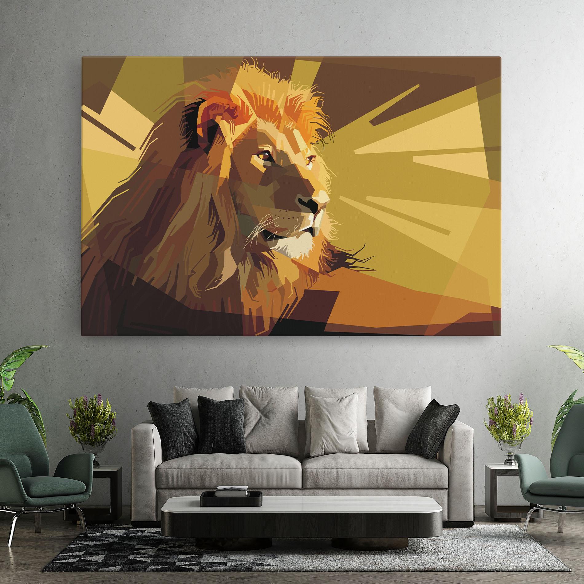 Tablou Canvas Lion Art mockup 7
