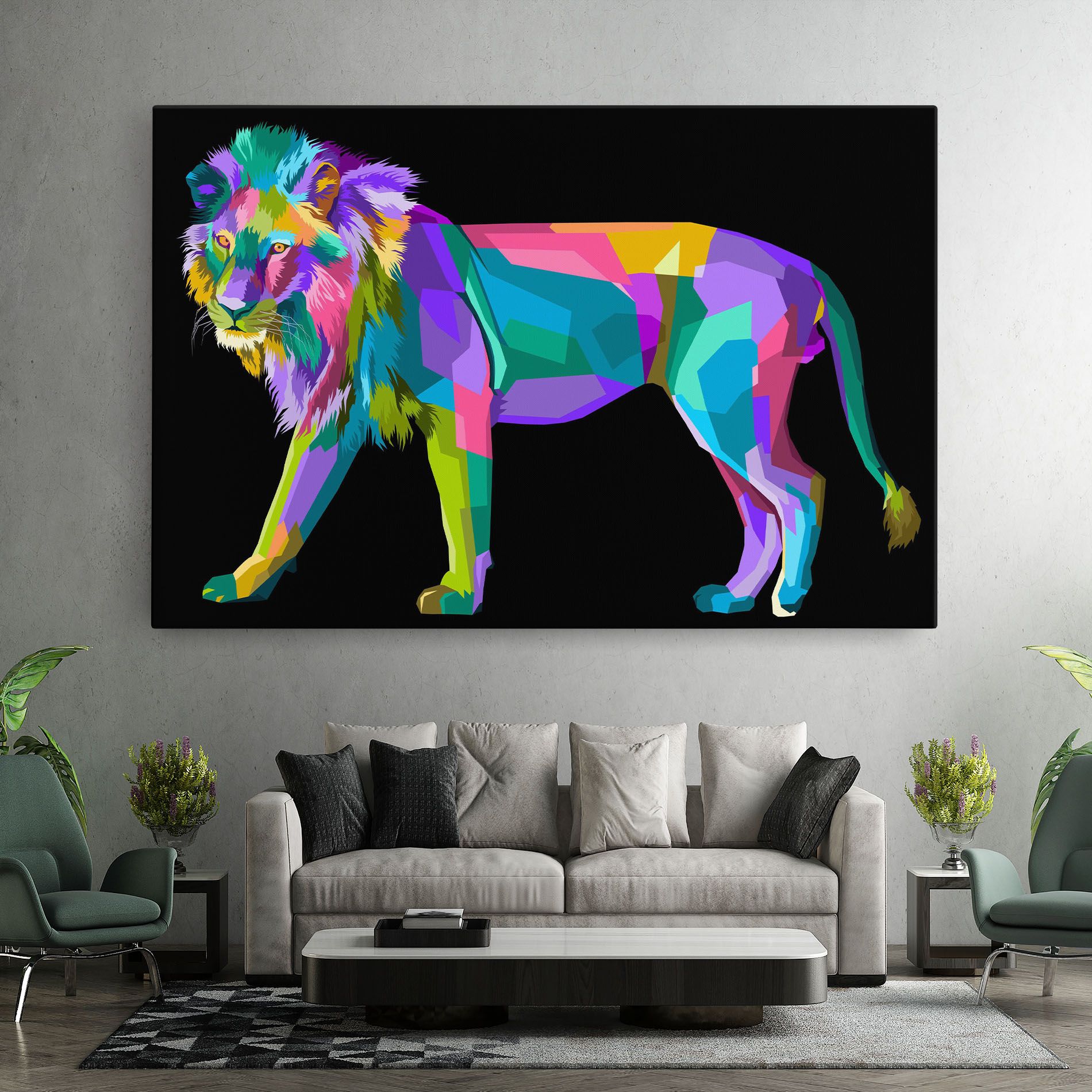 Lion Walking mockup 7