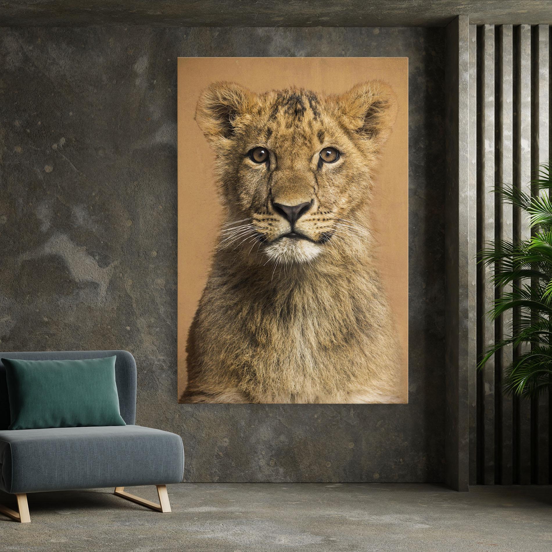 Tablou Canvas Baby Lion mockup 7