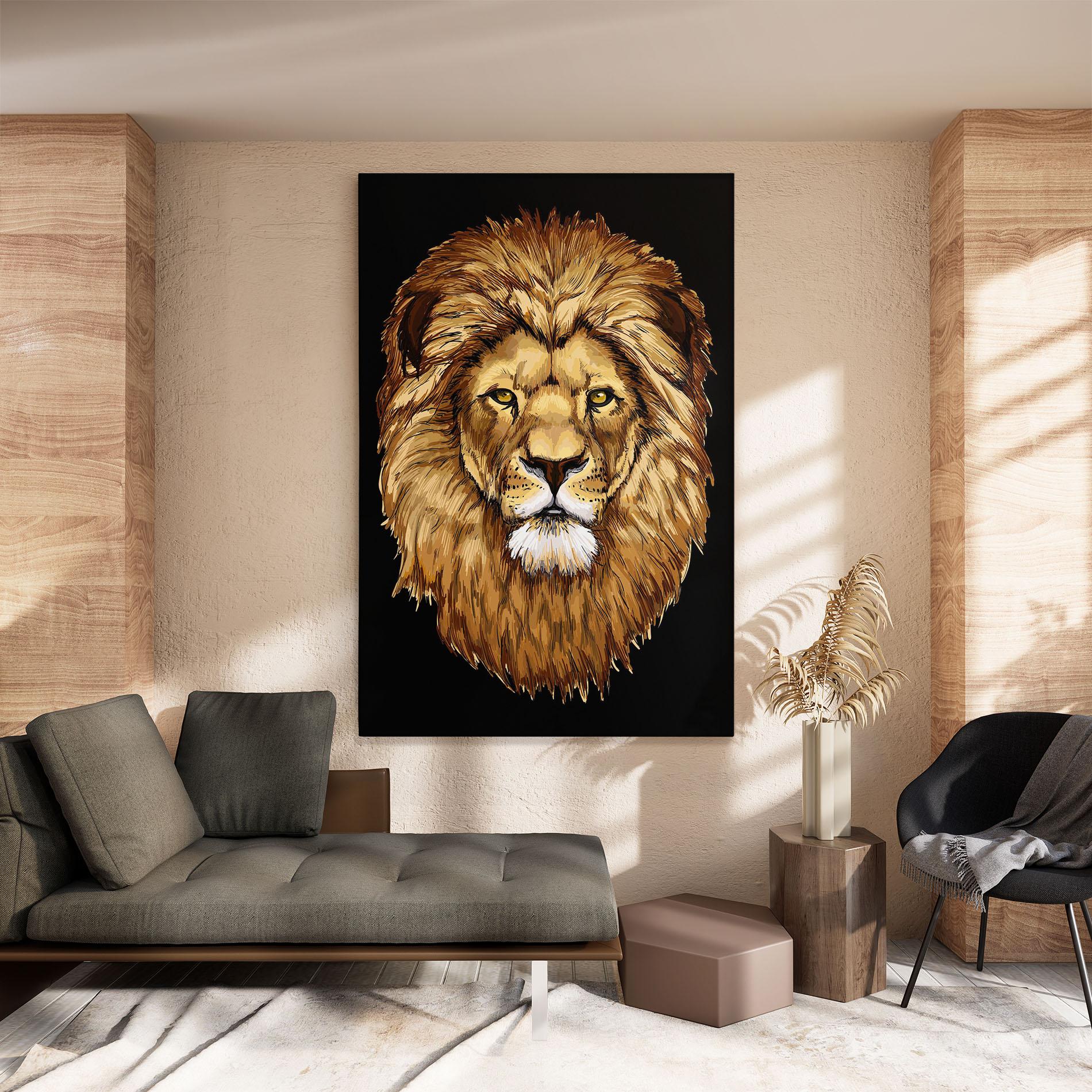 Tablou Canvas Lion Head mockup 8