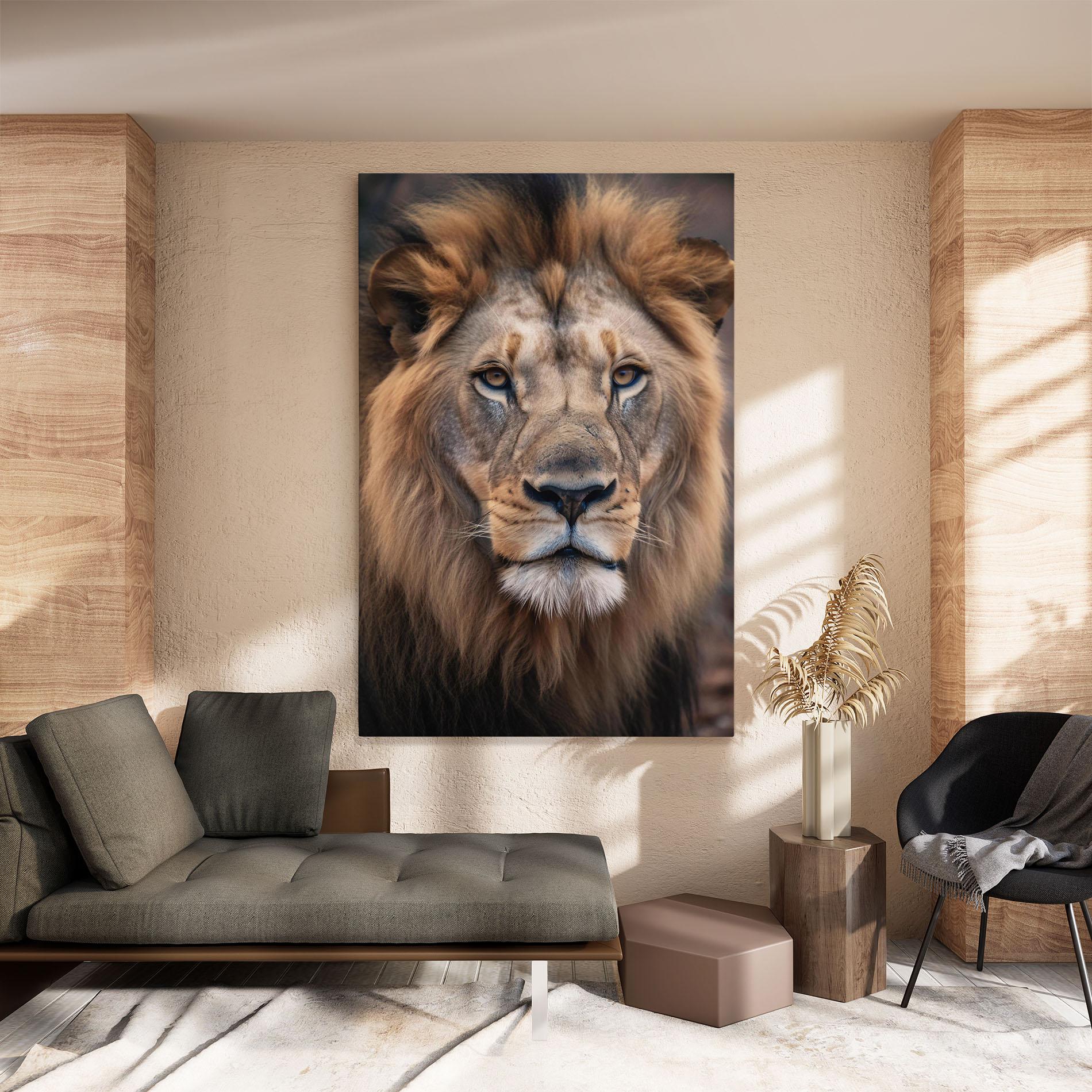 Tablou Canvas Wild Lion View mockup 8