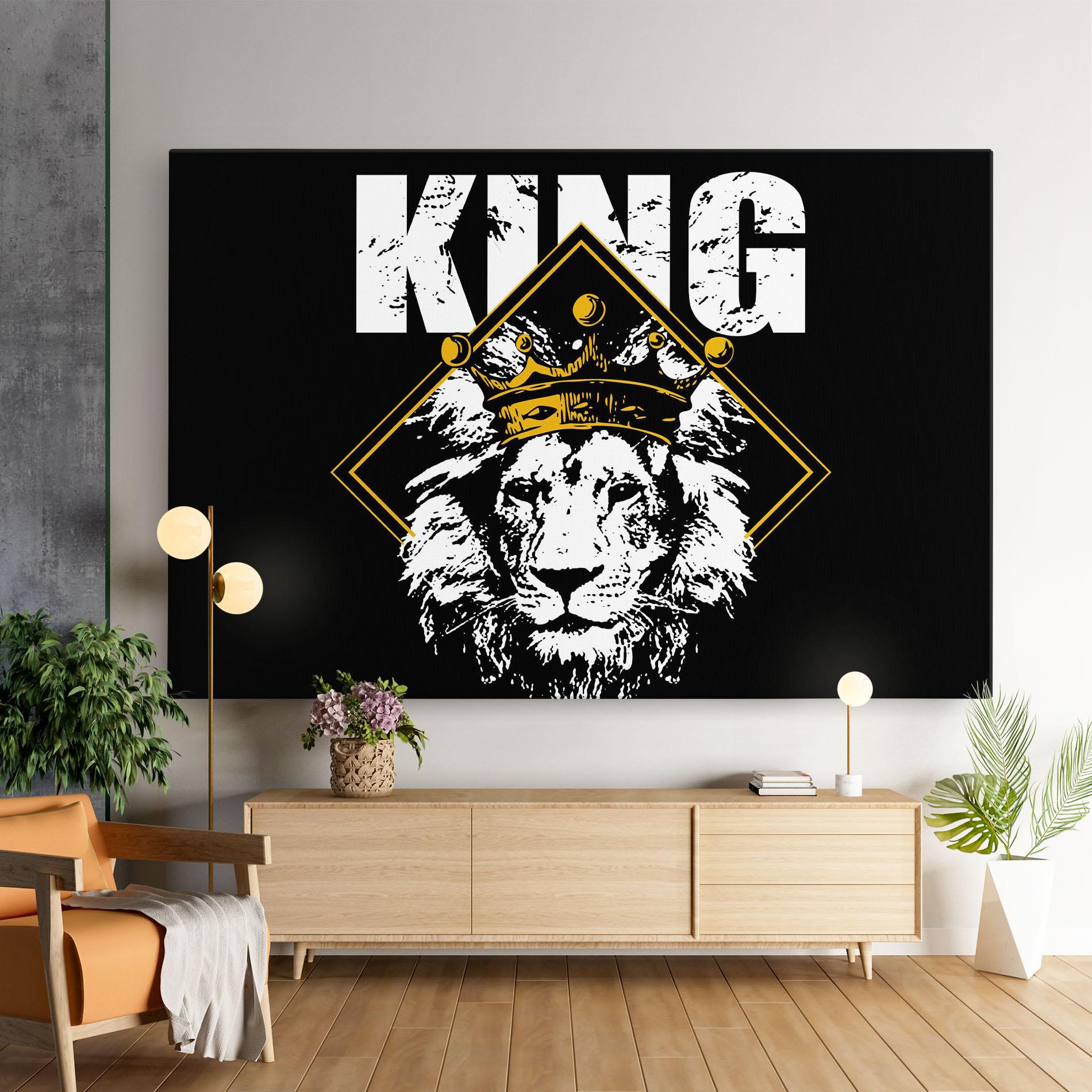 Tablou Canvas Jungle King mockup 9