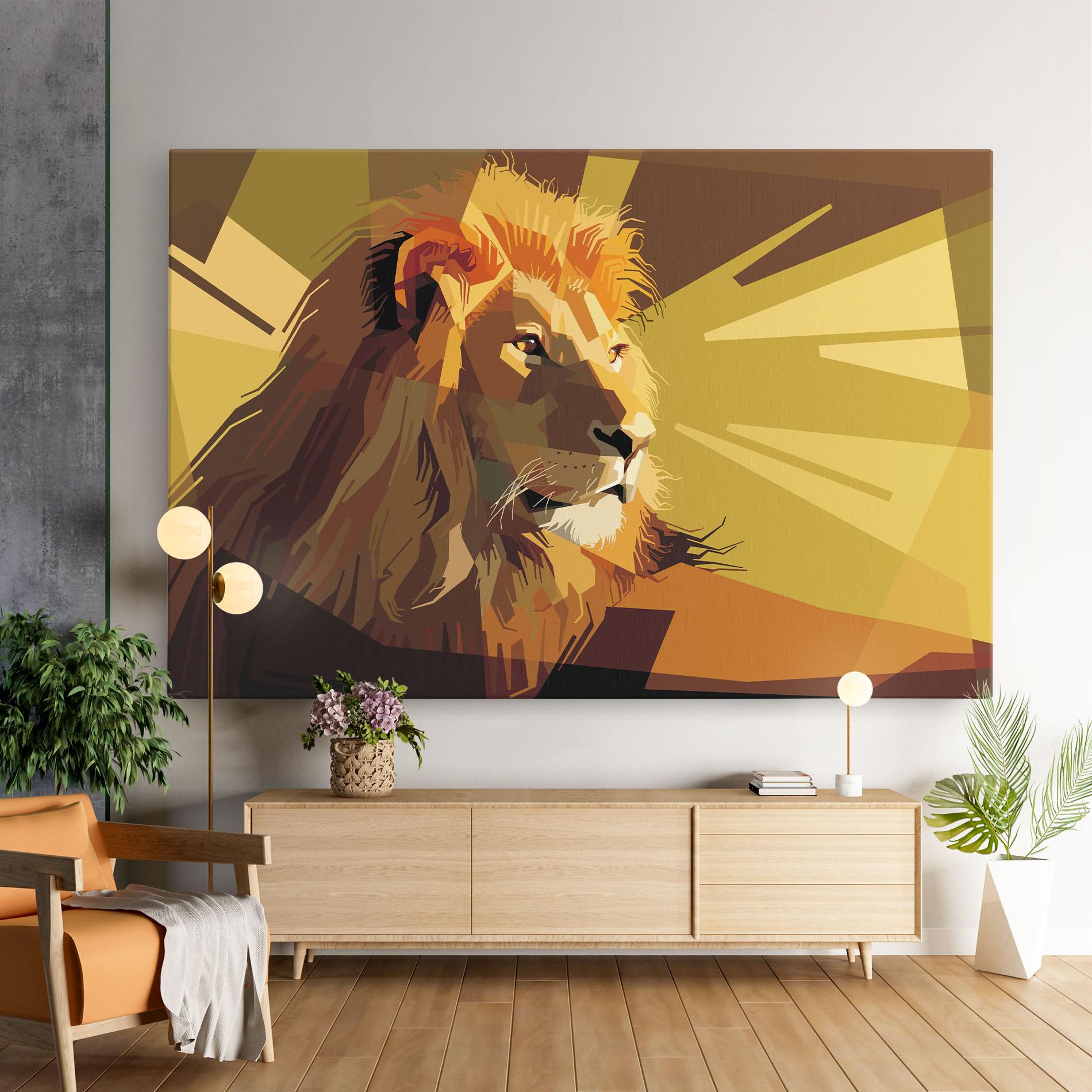 Tablou Canvas Lion Art mockup 9
