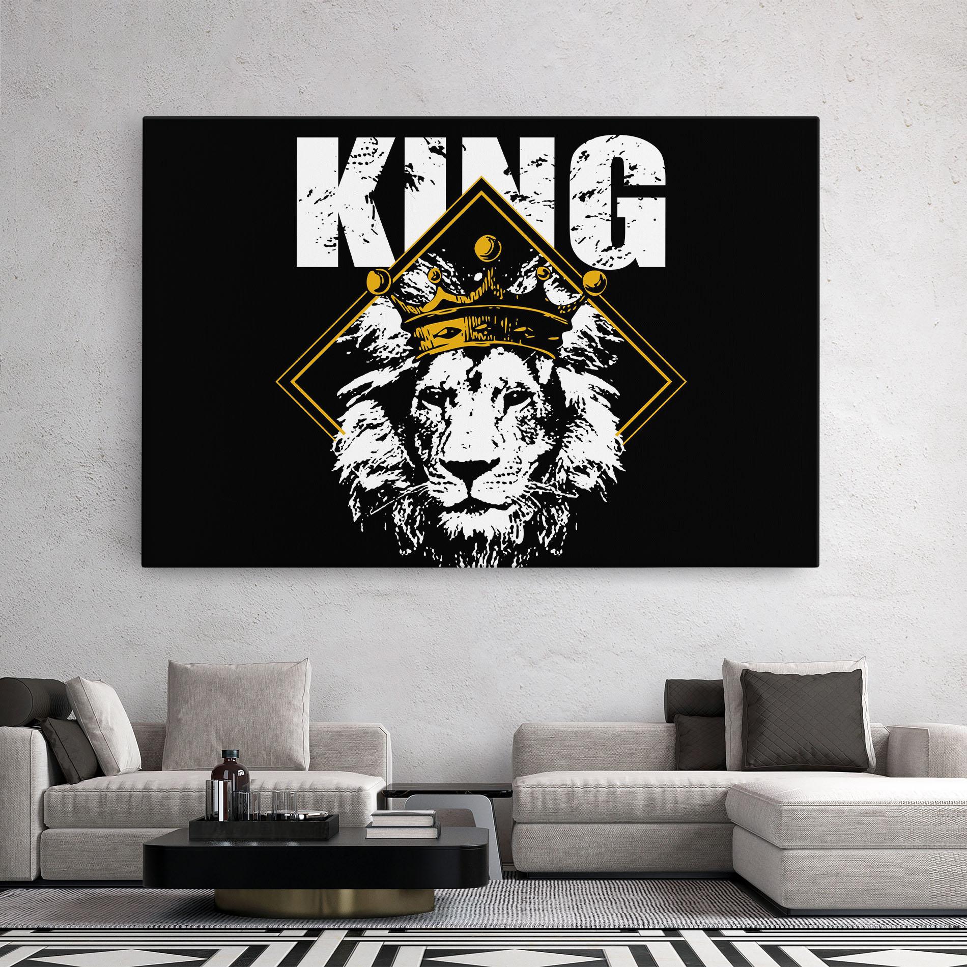 Tablou Canvas Jungle King mockup 2