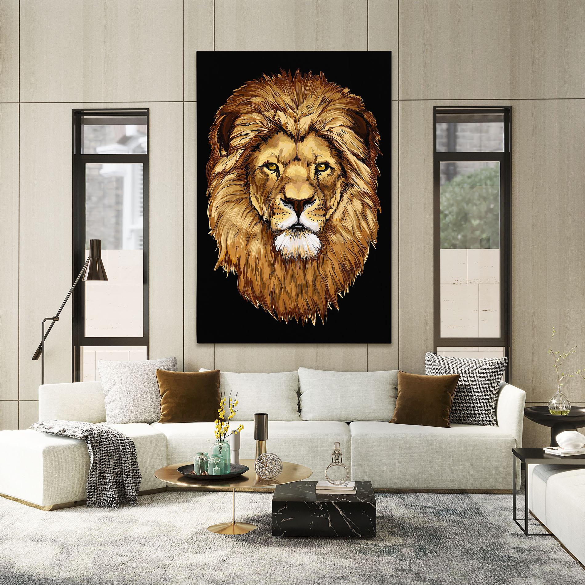 Tablou Canvas Lion Head mockup 2