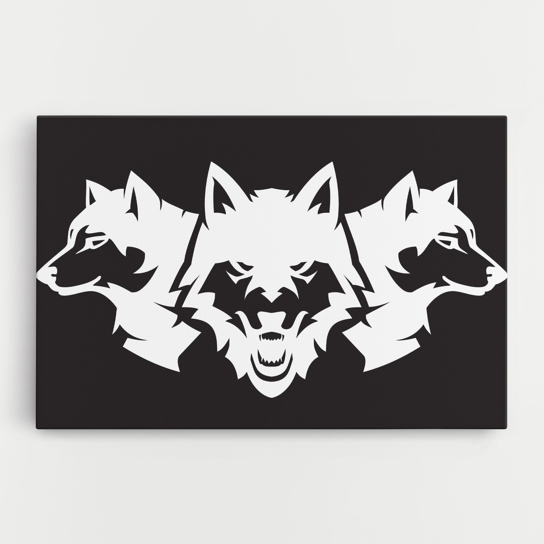 3 Wolf Heads mockup 0