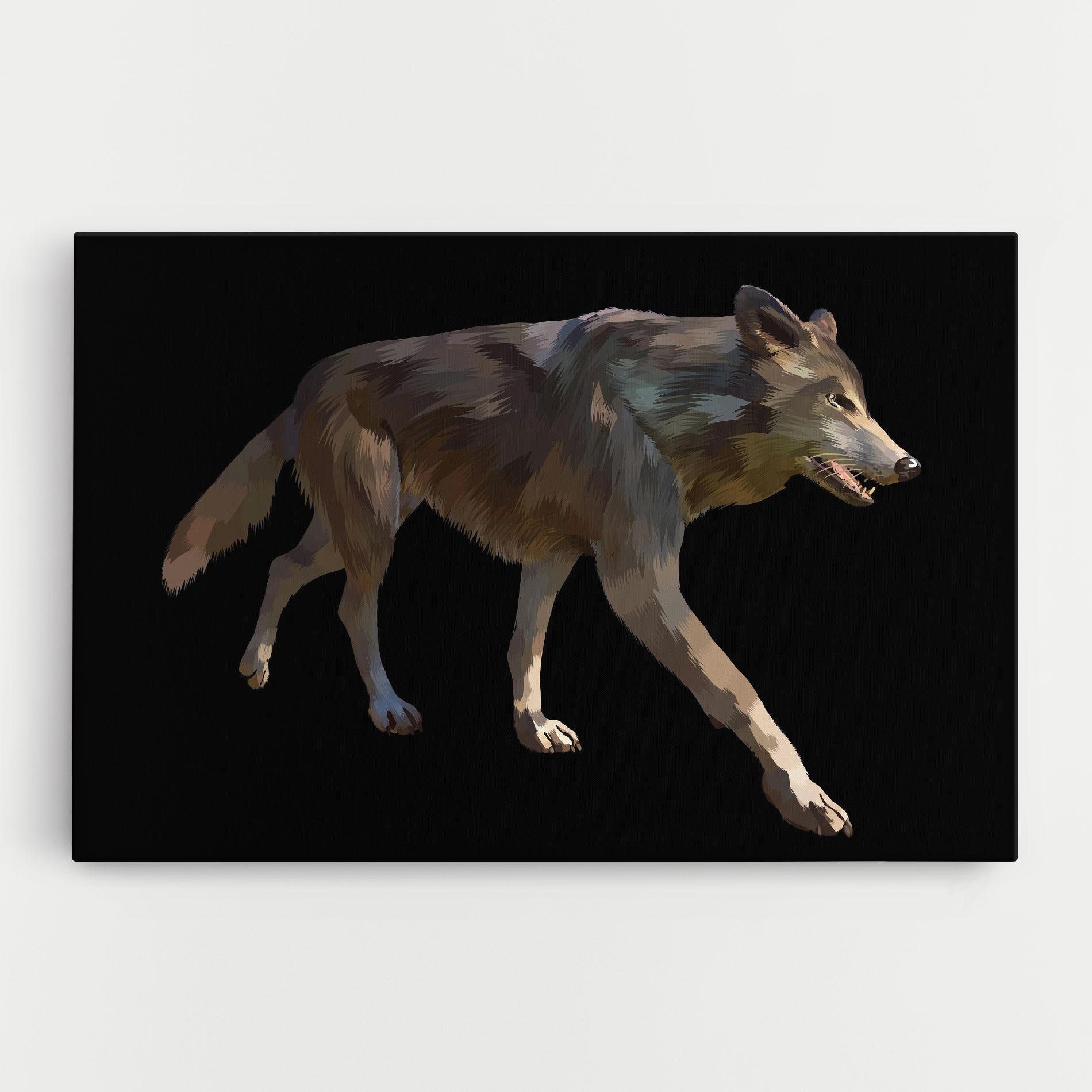 Tablou Canvas 3d Wolf mockup 0