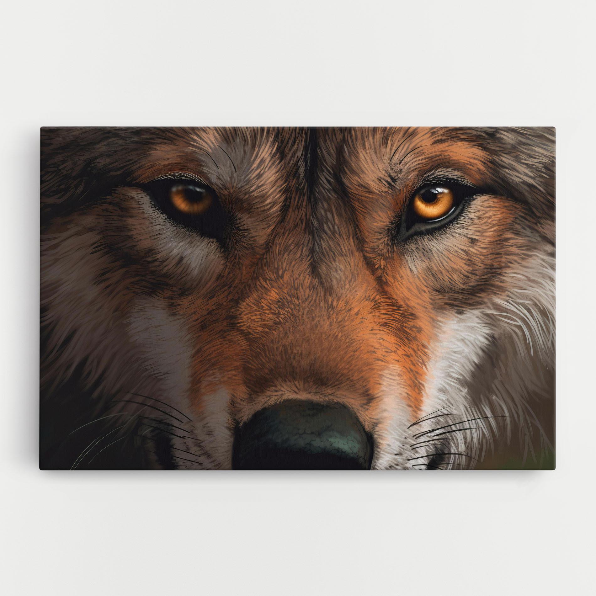 Tablou Canvas Close Up Wolf Eyes mockup 0