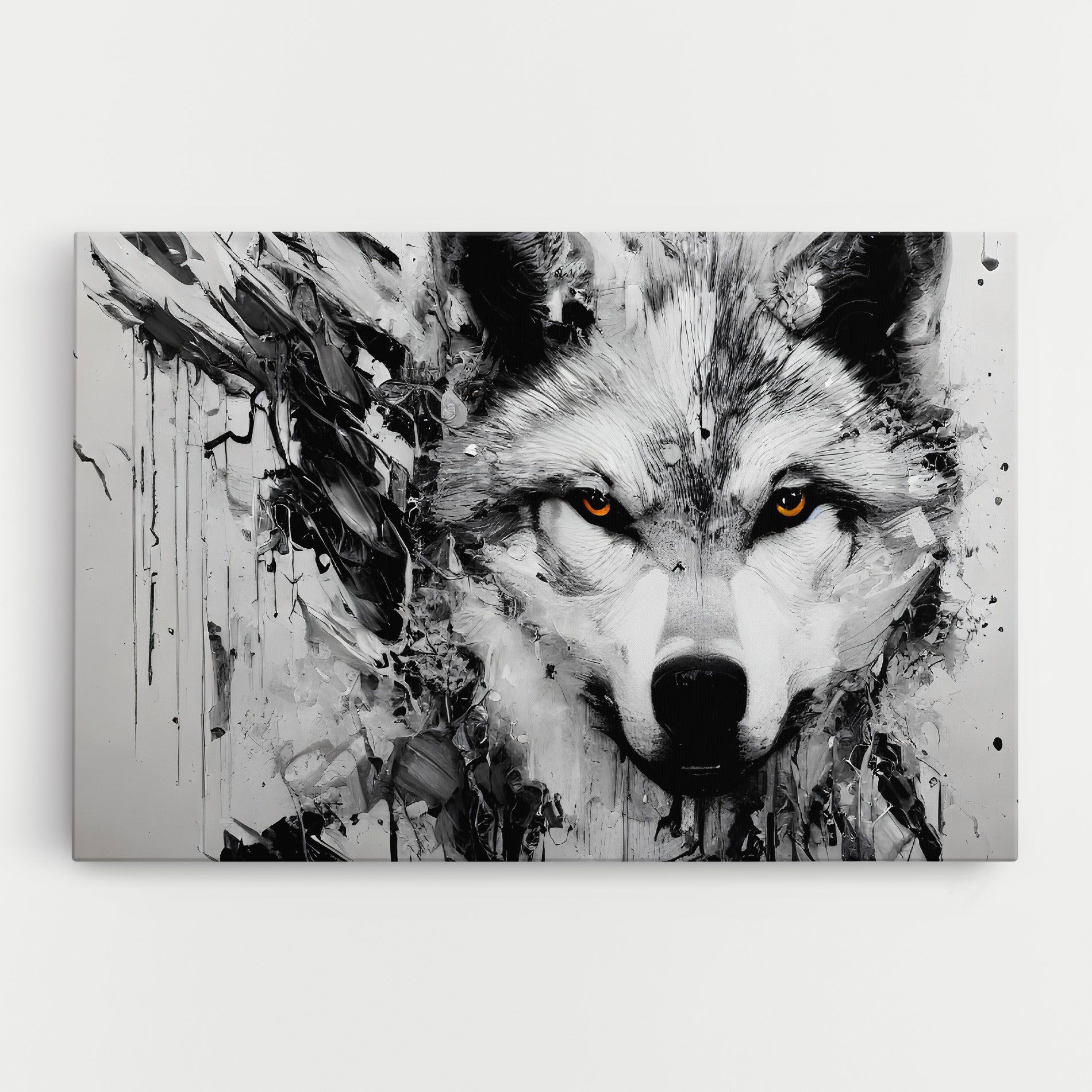 Grey Wolf Portrait mockup 0