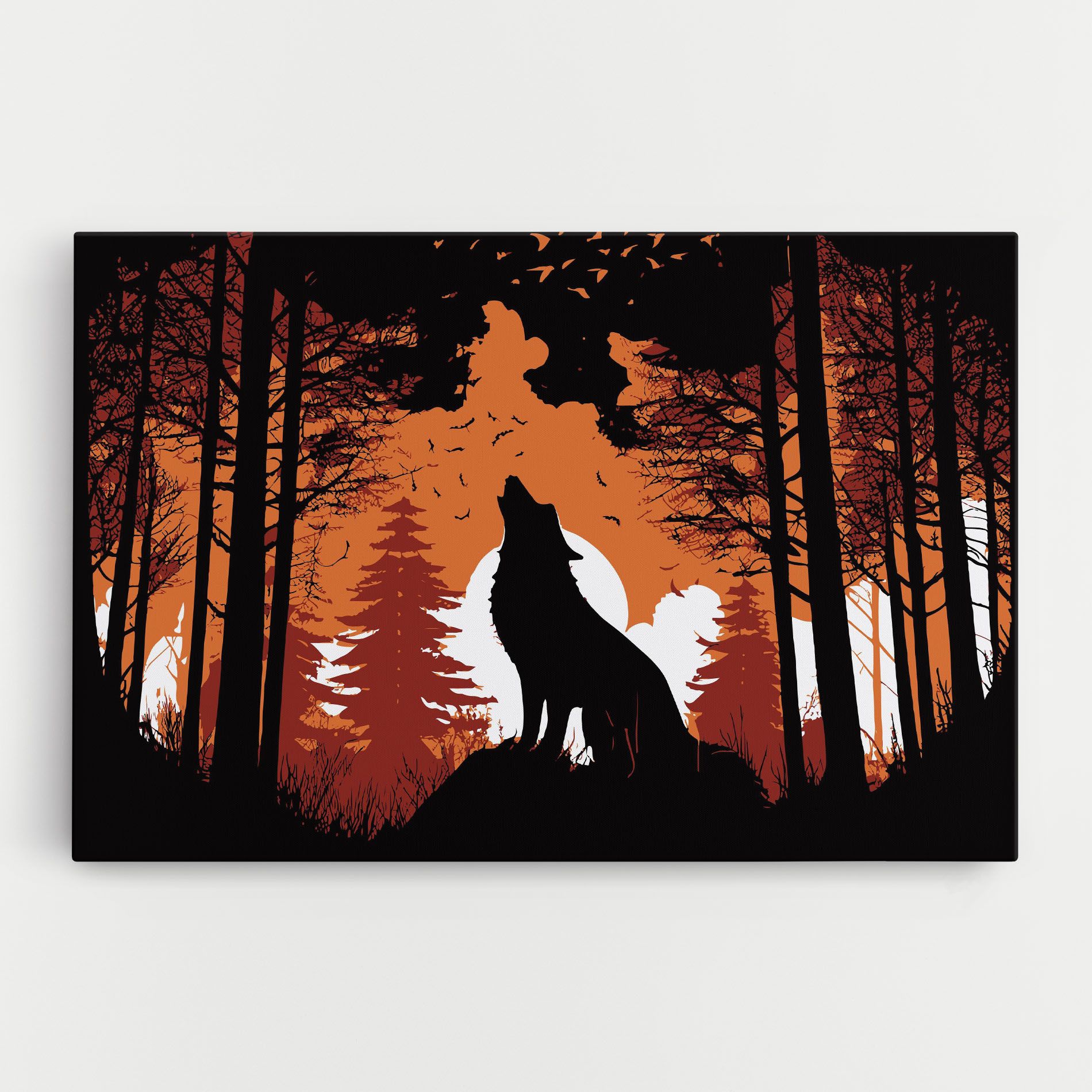 Orange Sky Wolf mockup 0