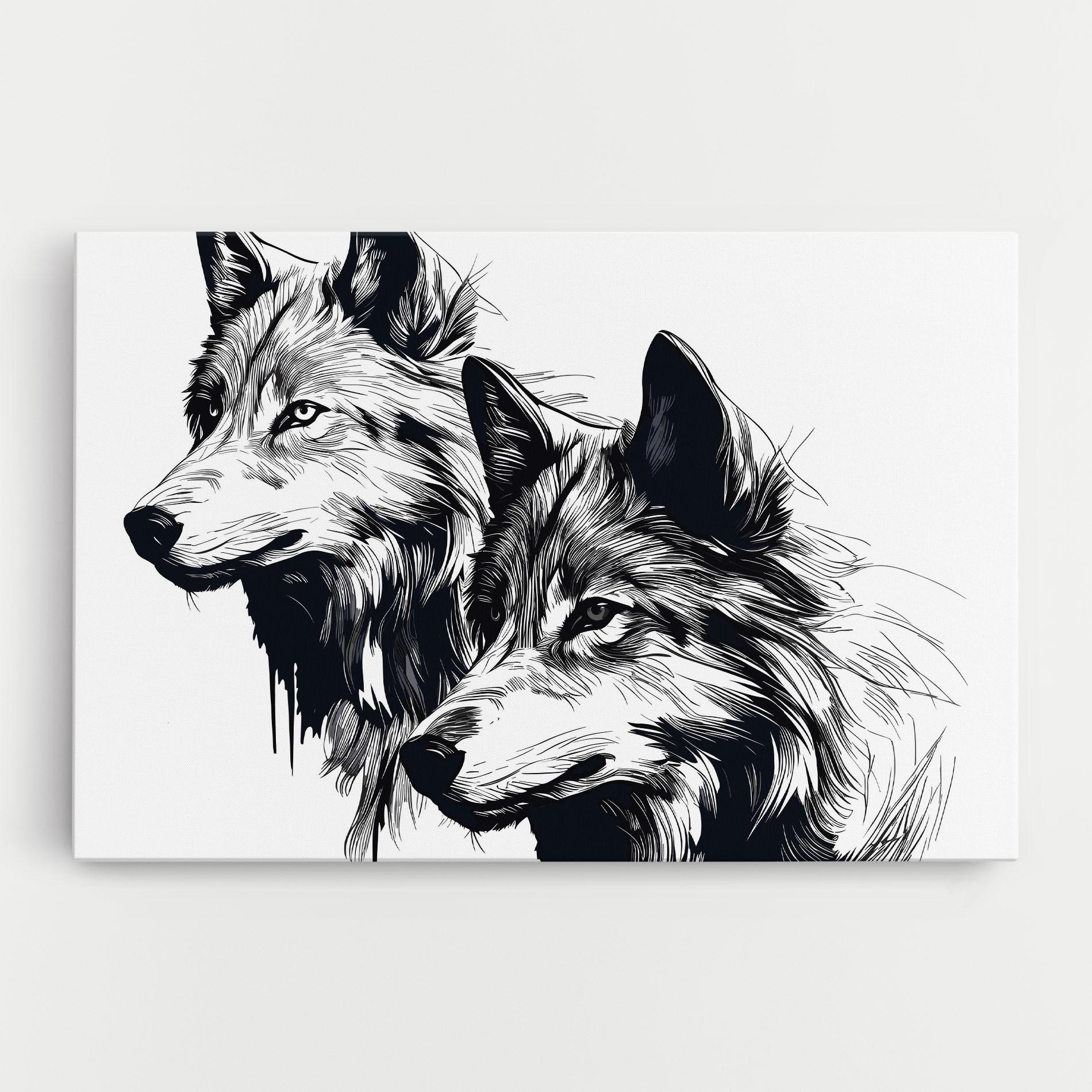 Tablou Canvas Wolf Friends mockup 0