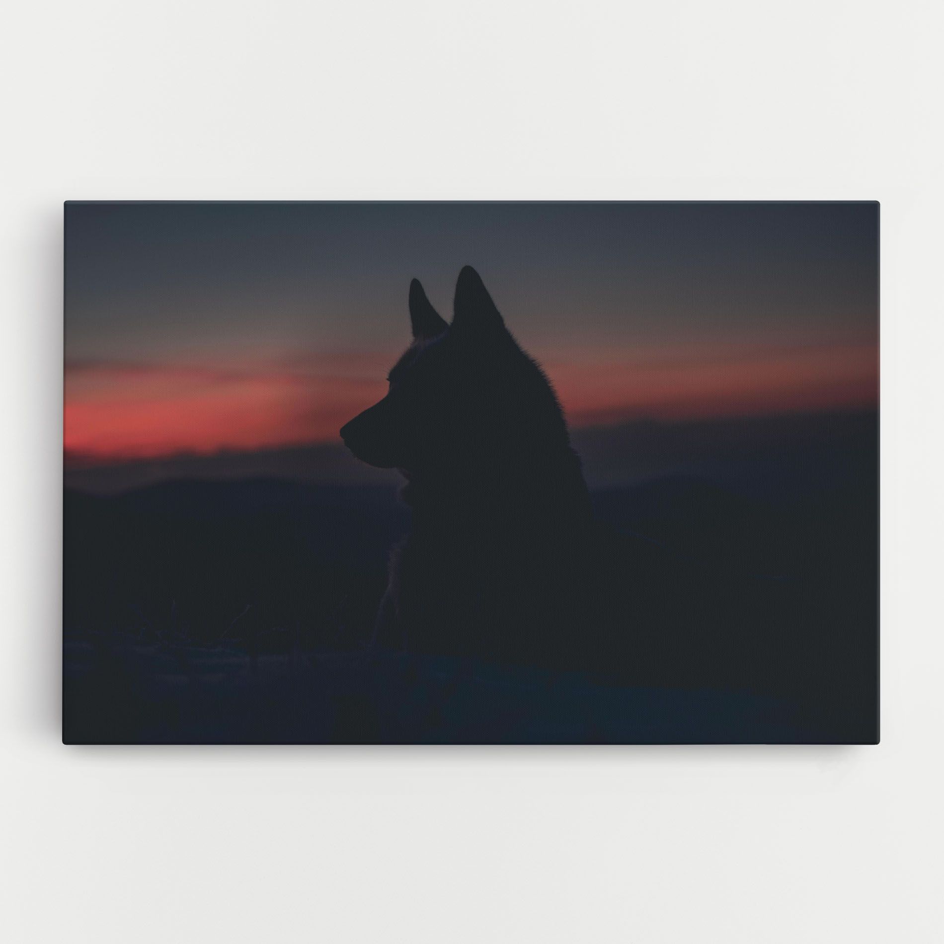 Wolf Shillouette mockup 0