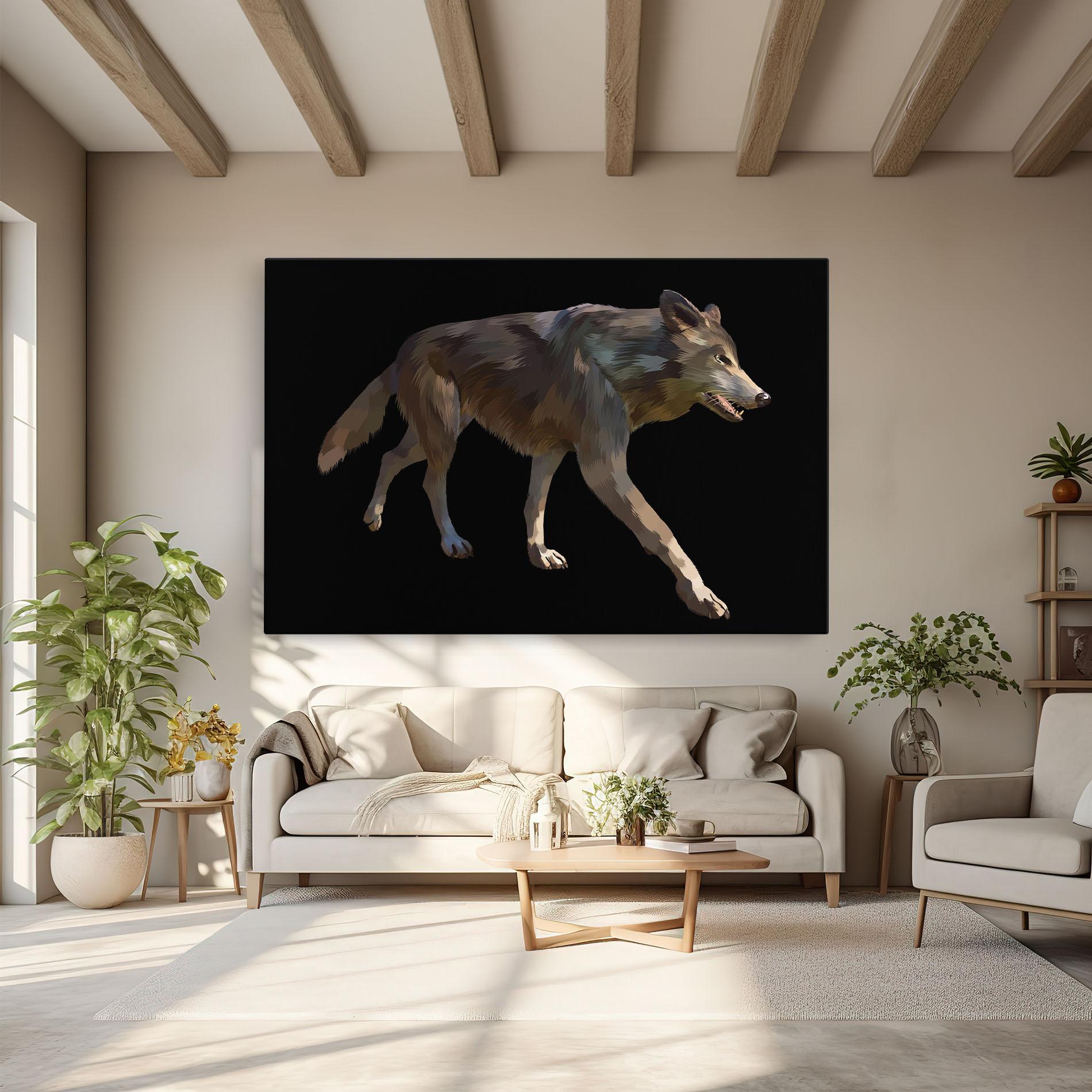 Tablou Canvas 3d Wolf mockup 6