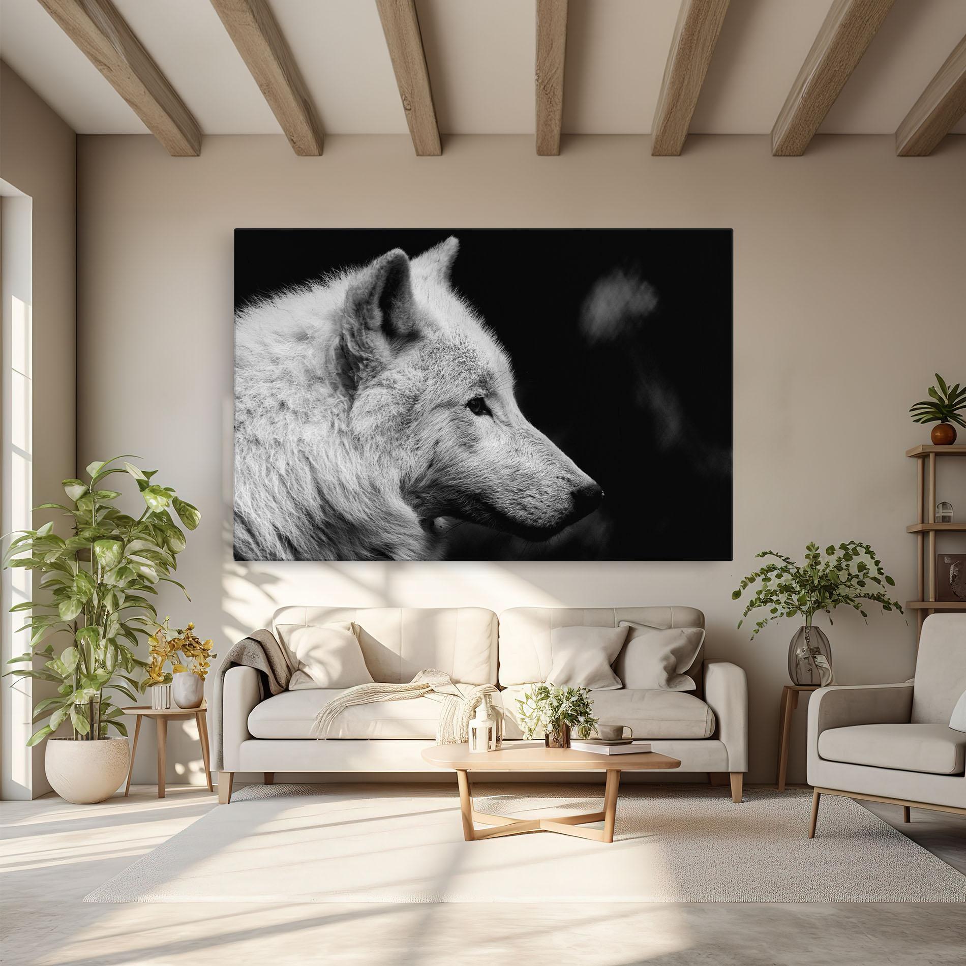 Tablou Canvas Grey Wolf mockup 6