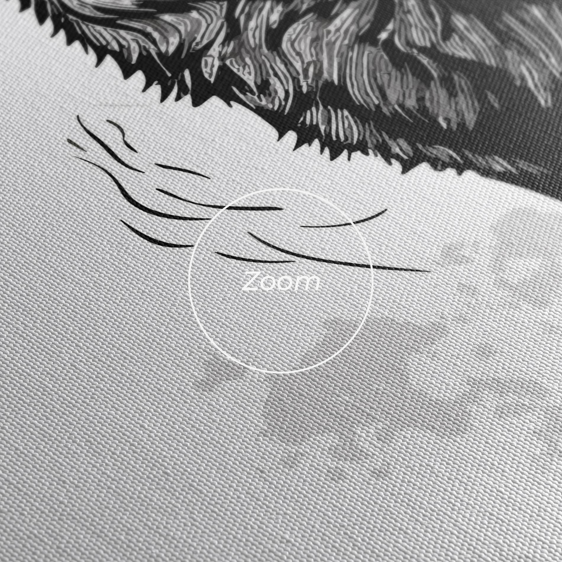 Tablou Canvas Grey Moon Wolf mockup 3