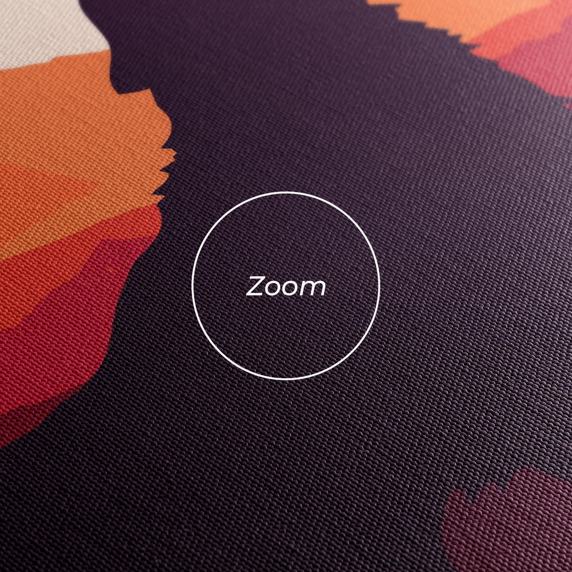 Tablou Canvas Wolf Pink Moon mockup 3