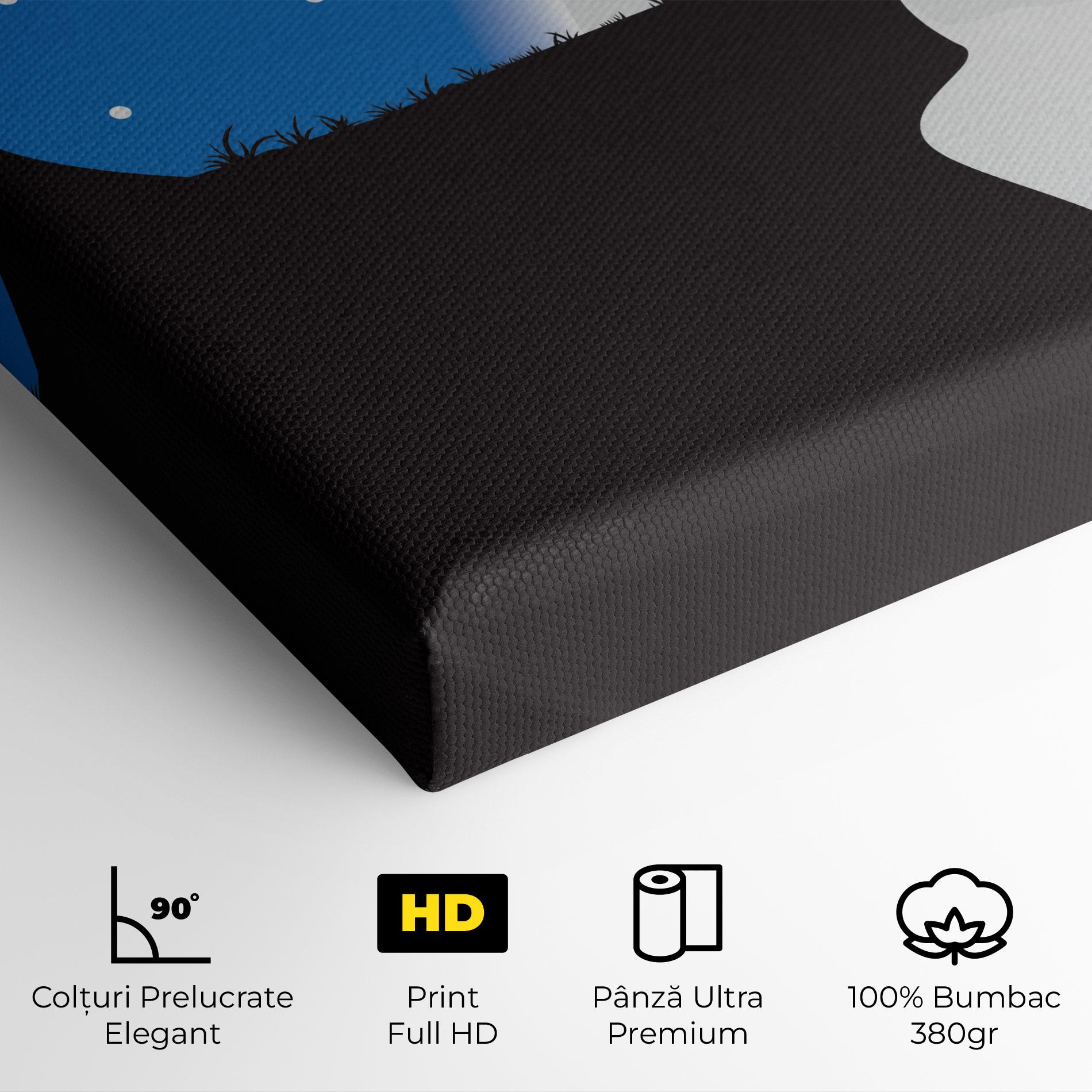 Tablou Canvas Blue Light Wolf mockup 4