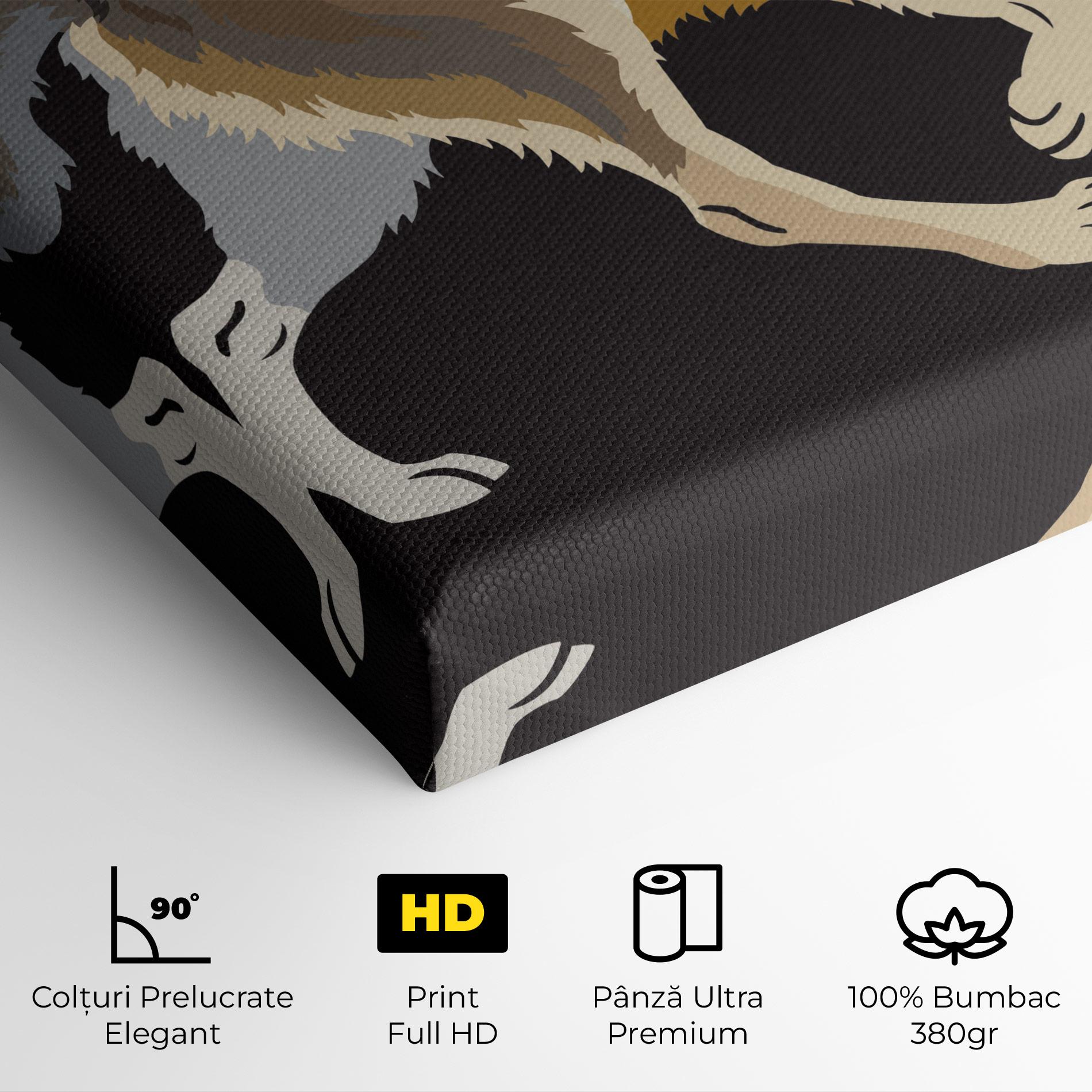 Tablou Canvas Cartoon Wolf mockup 4