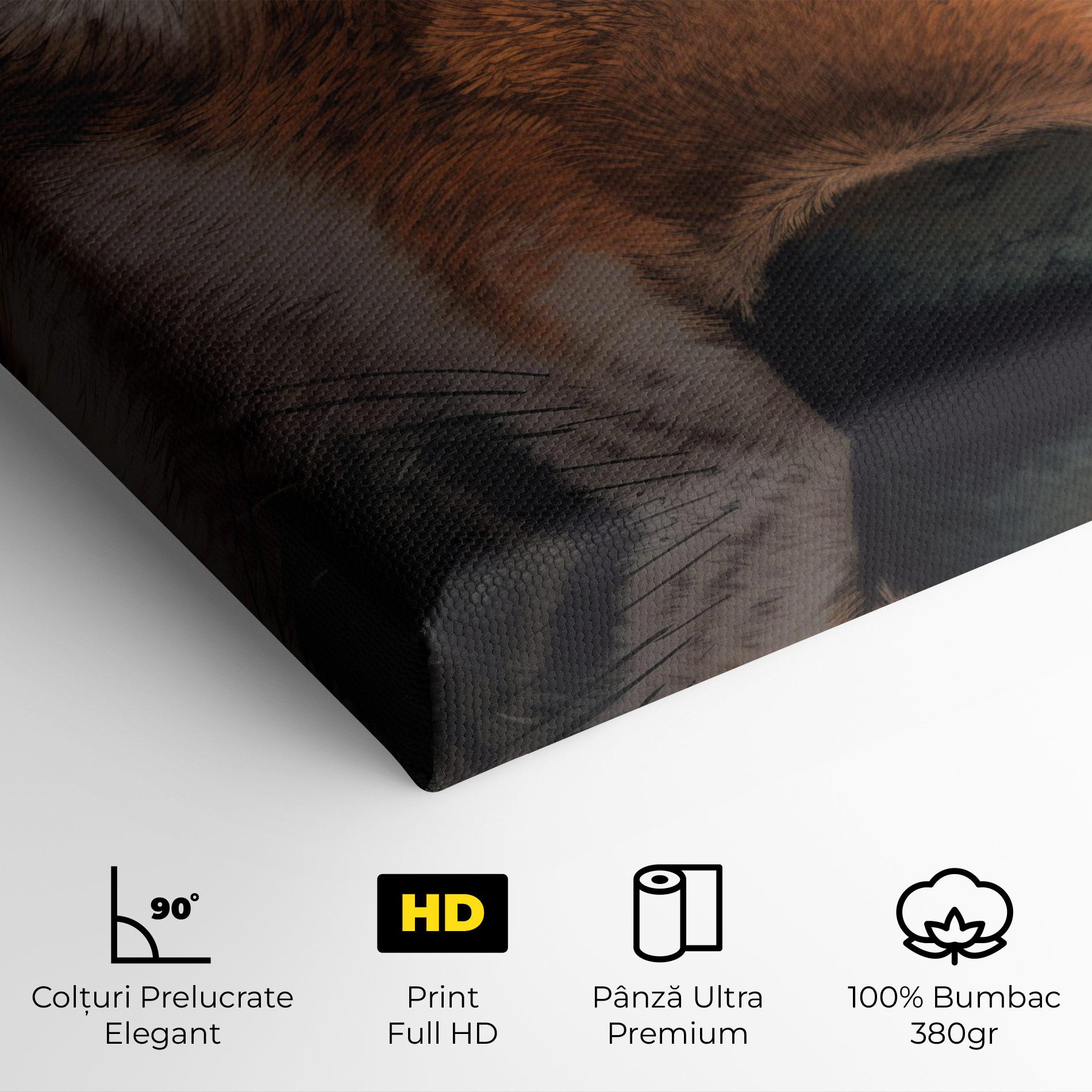 Tablou Canvas Close Up Wolf Eyes mockup 4