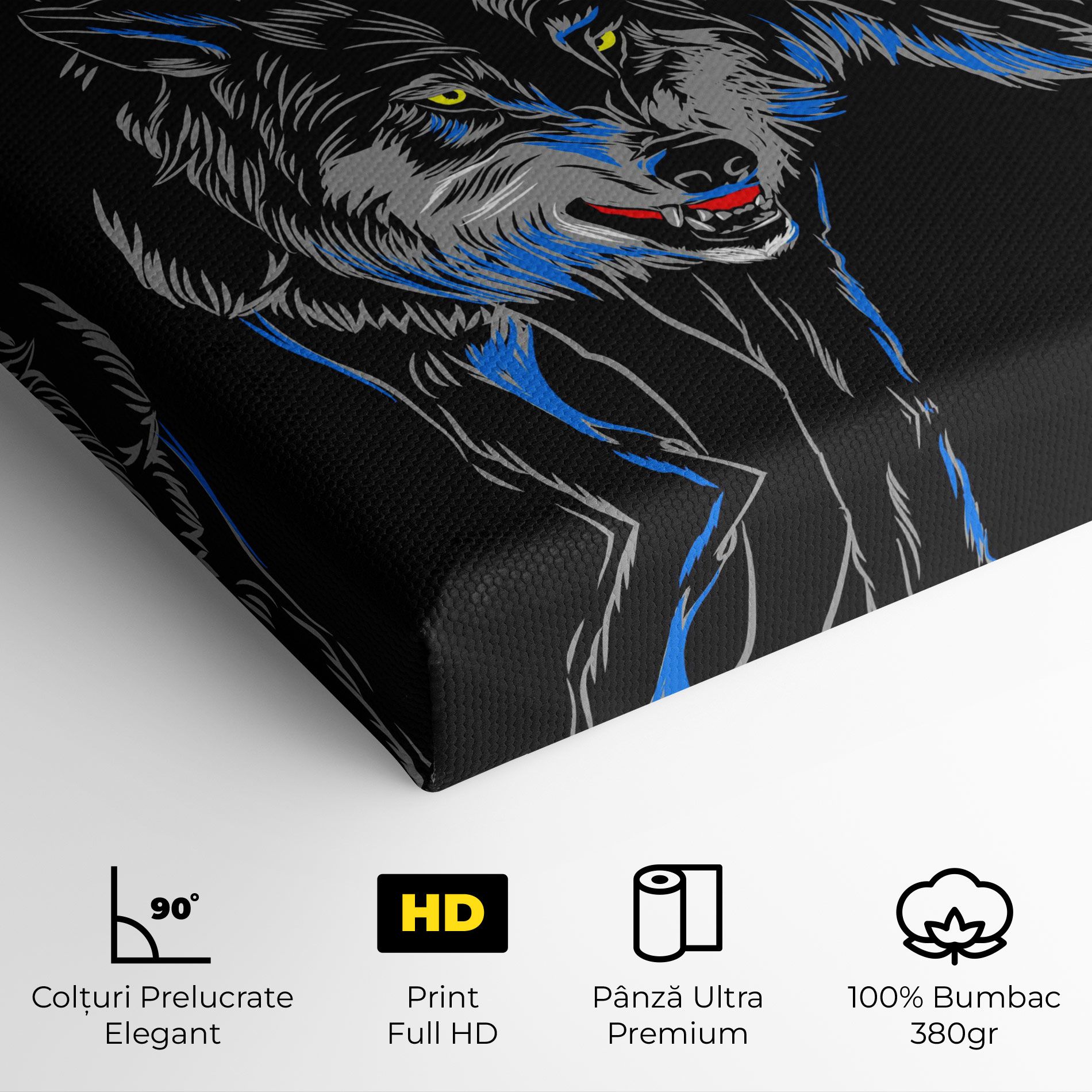 Grey Blue Wolf mockup 4