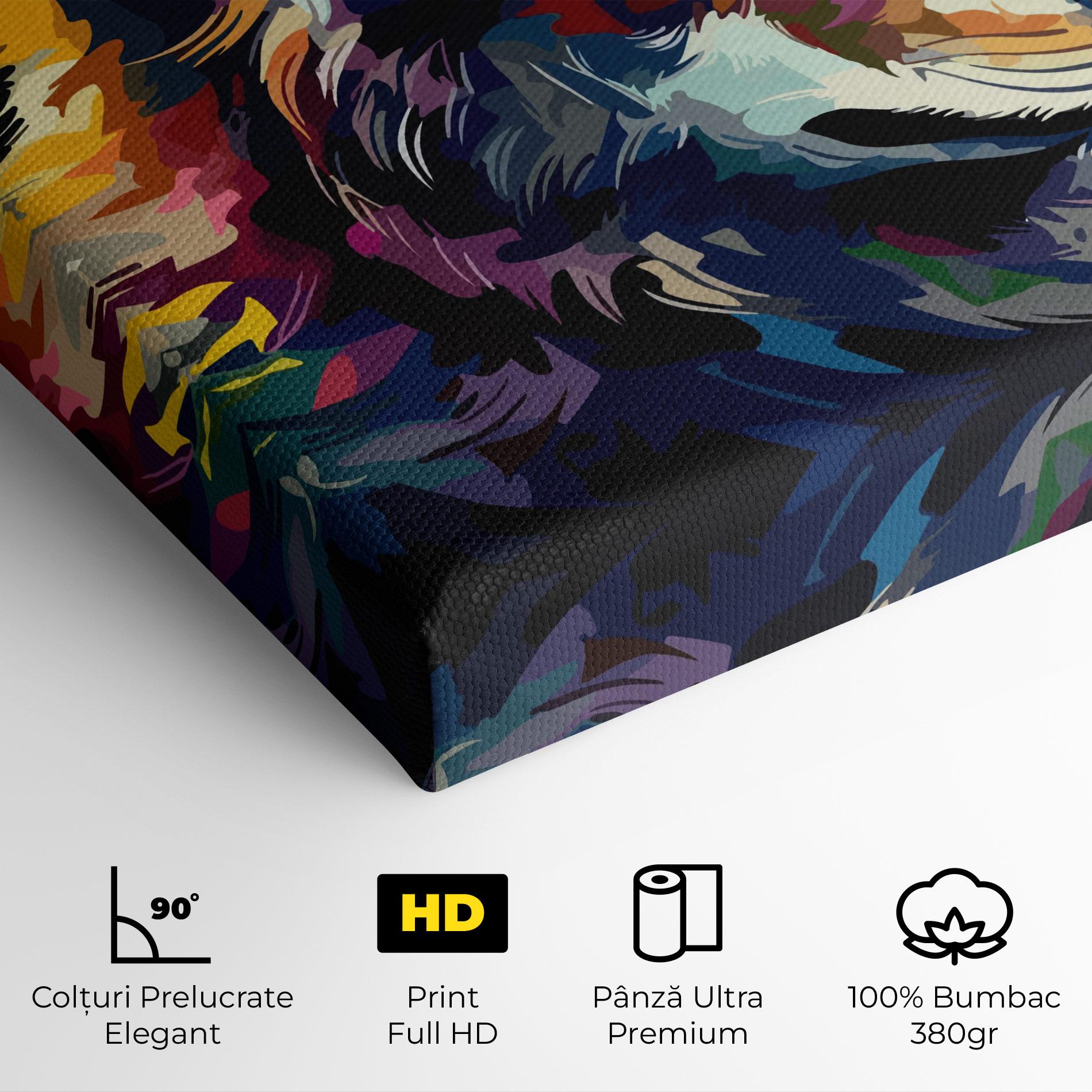 Tablou Canvas Painted Wolf mockup 4
