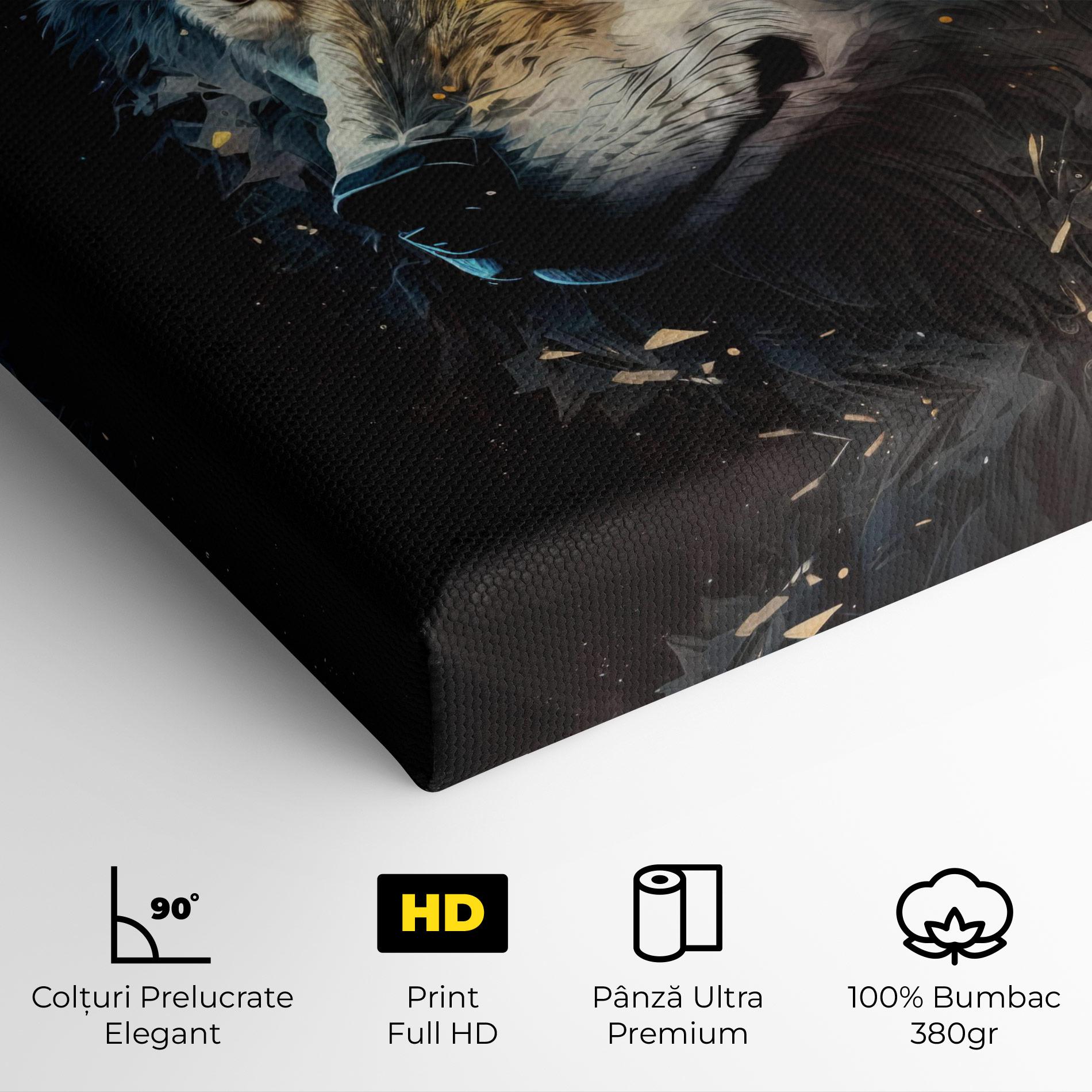 Tablou Canvas Wolf Portrait mockup 4