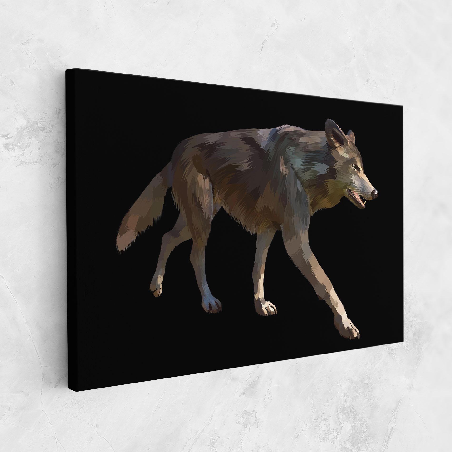 Tablou Canvas 3d Wolf mockup 1