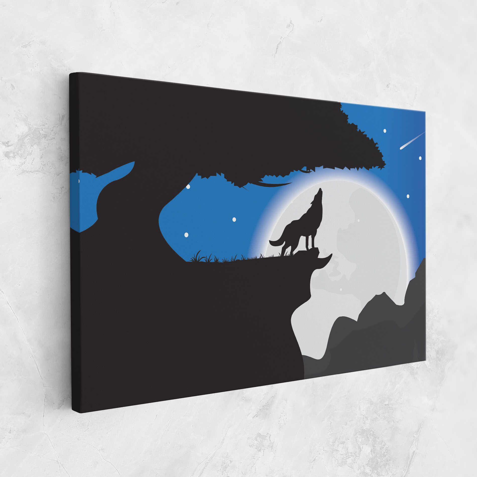 Blue Light Wolf mockup 1