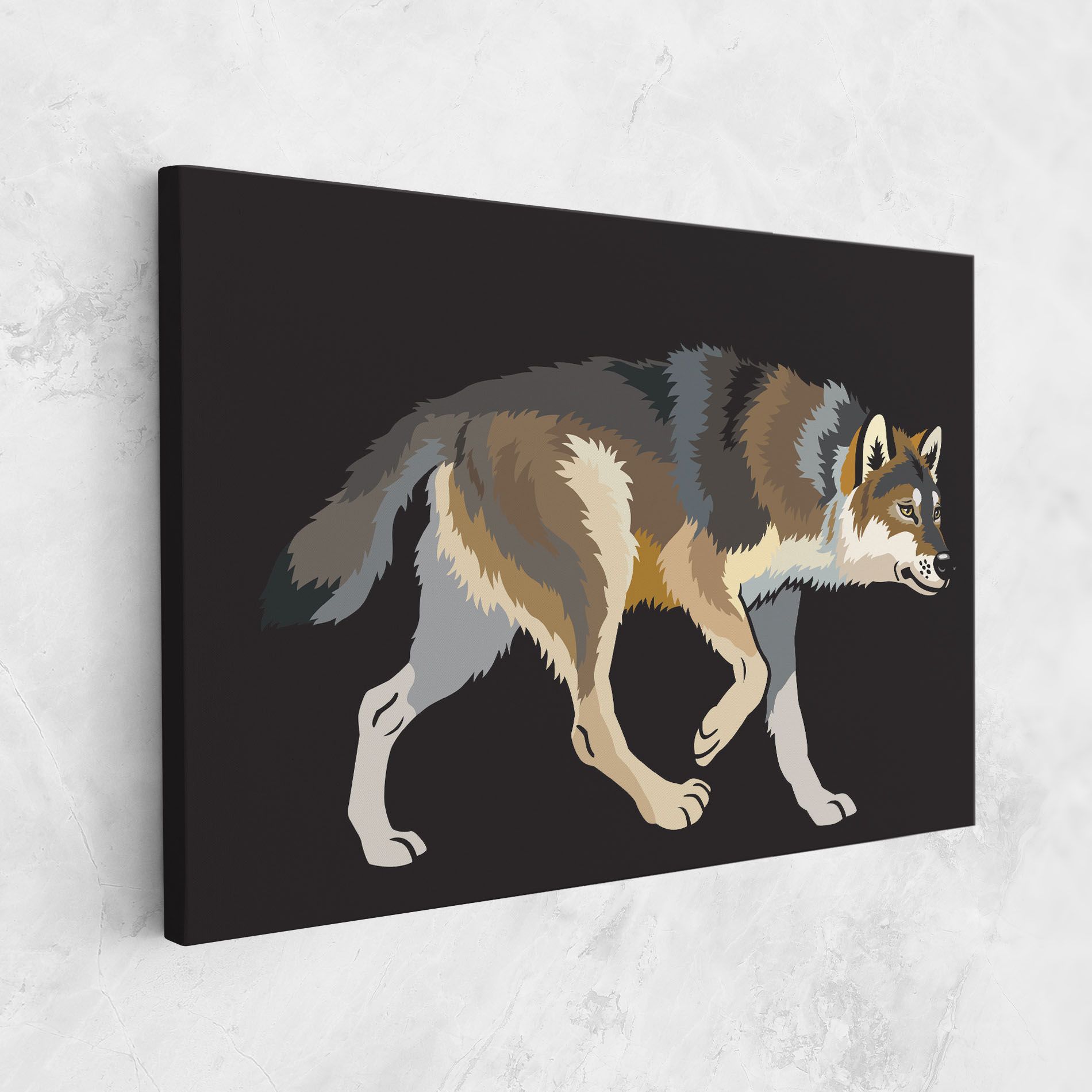 Cartoon Wolf mockup 1