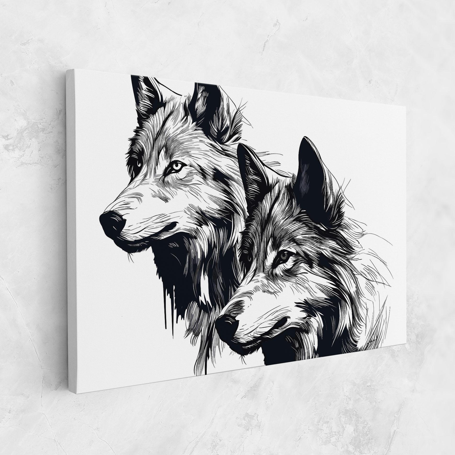 Tablou Canvas Wolf Friends mockup 1