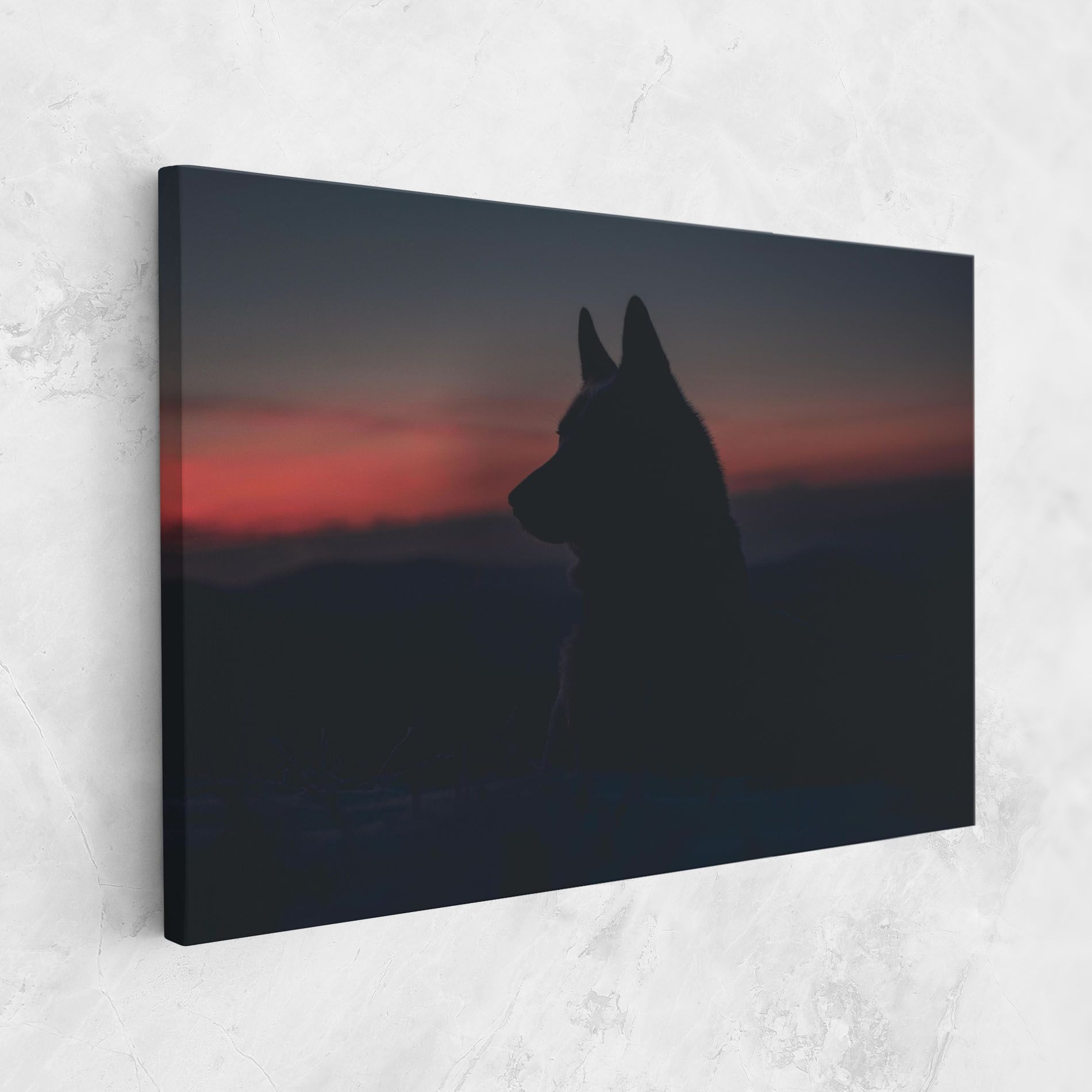 Wolf Shillouette mockup 1