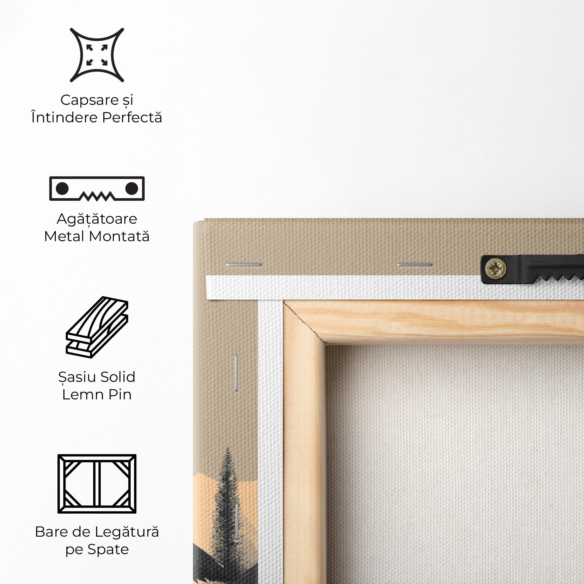 Tablou Canvas Black Wolf mockup 5