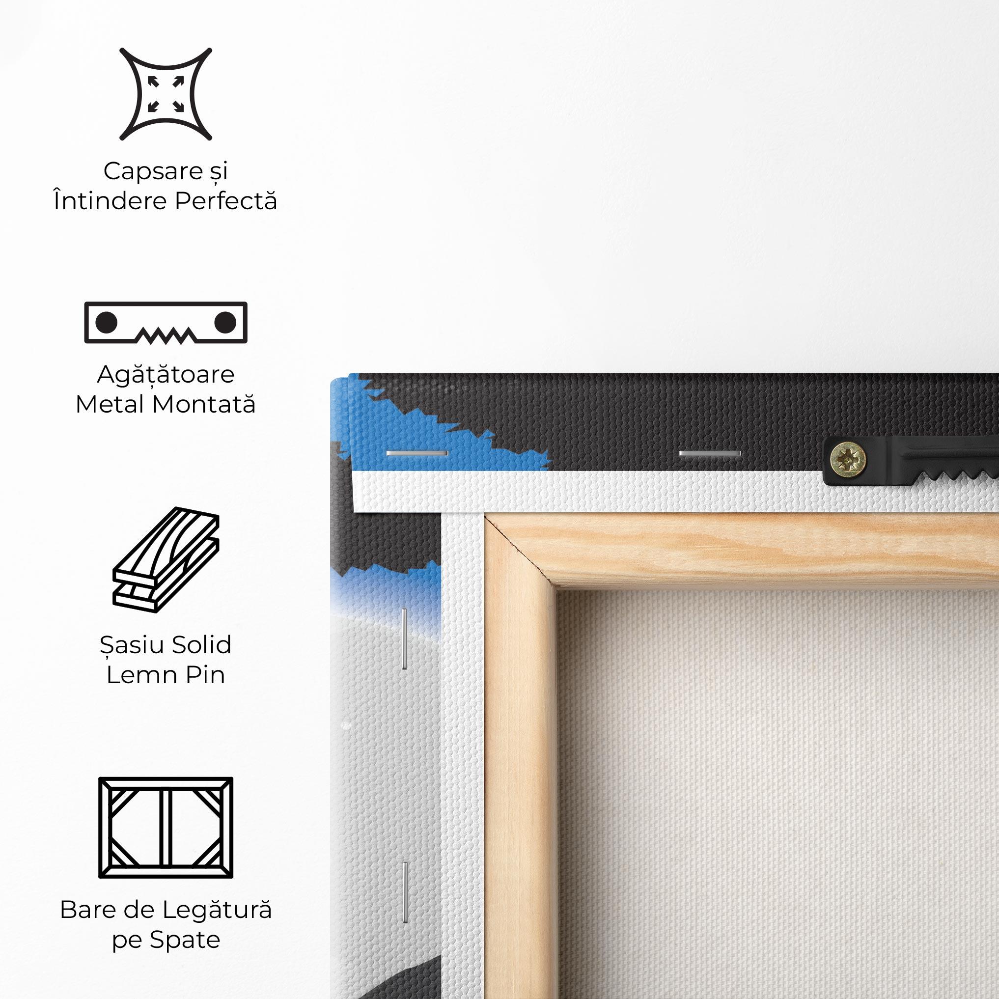 Tablou Canvas Blue Light Wolf mockup 5