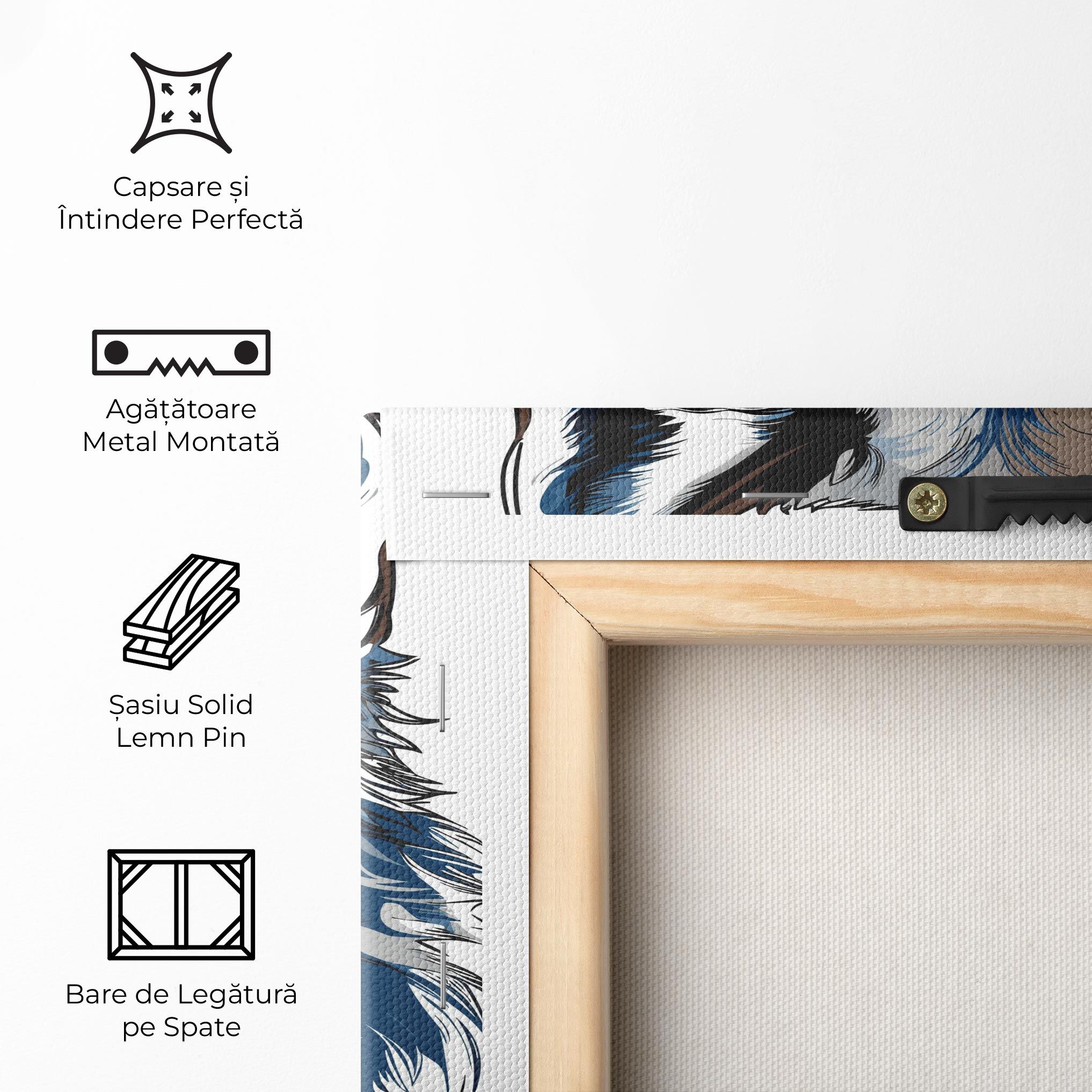 Blue Wolf Head mockup 5