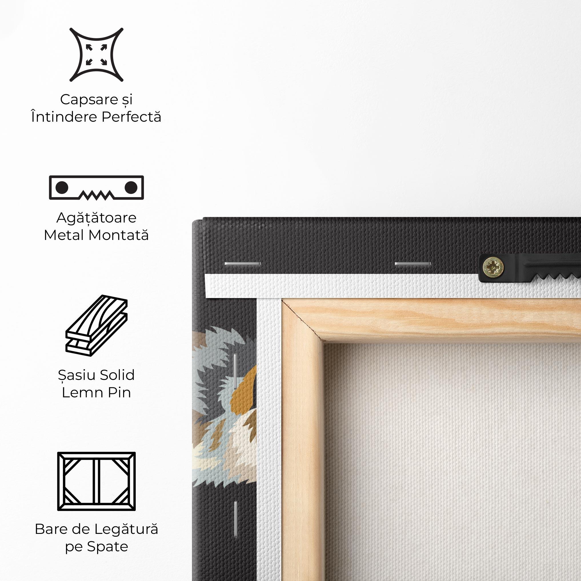 Tablou Canvas Cartoon Wolf mockup 5